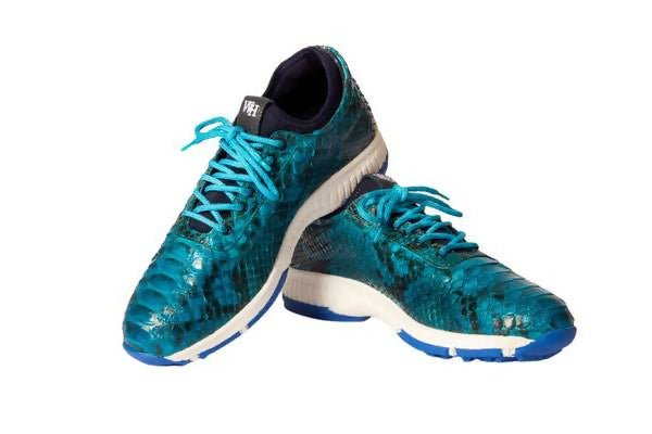 W&H Men's Viper - Python Golf Shoes in Teal - Wear Sierra