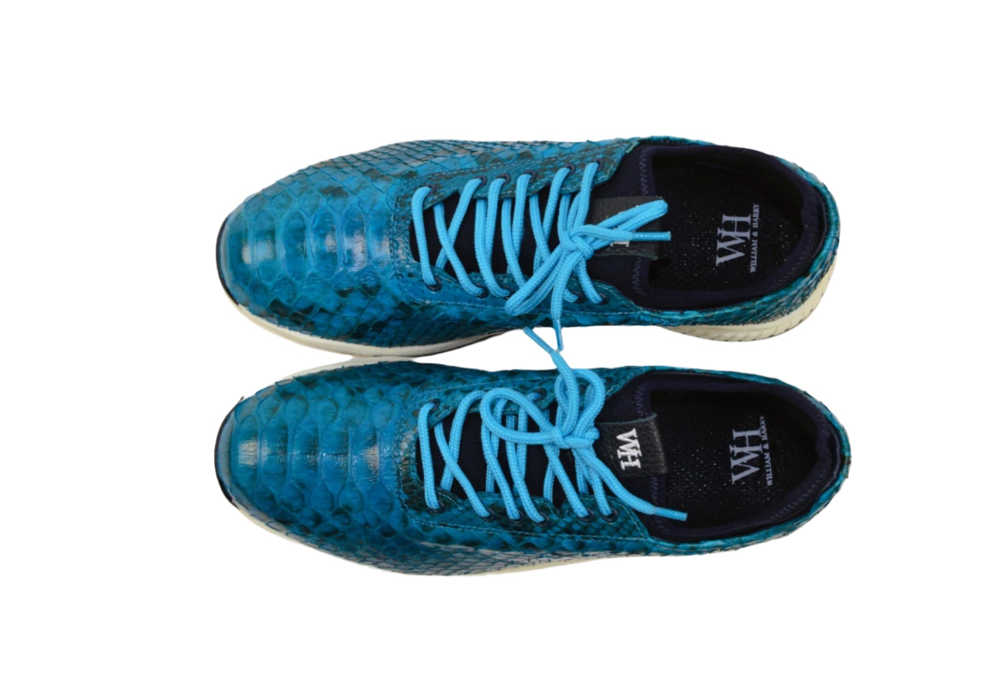 W&H Men's Viper - Python Golf Shoes in Teal - Wear Sierra