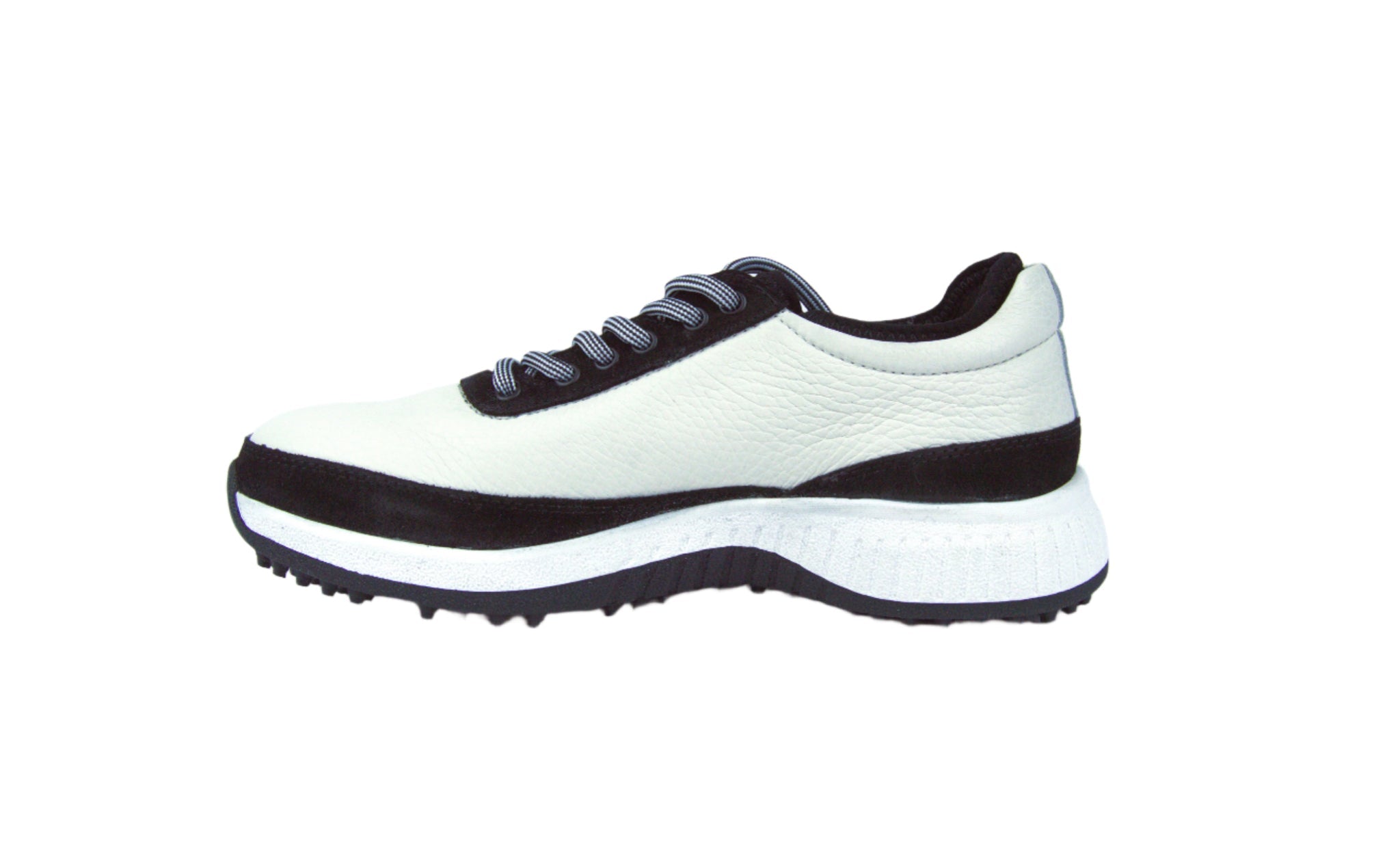 W&H Suede Black/White - Original Design Signature Golf Shoes for Women - CLEARANCE - Wear Sierra