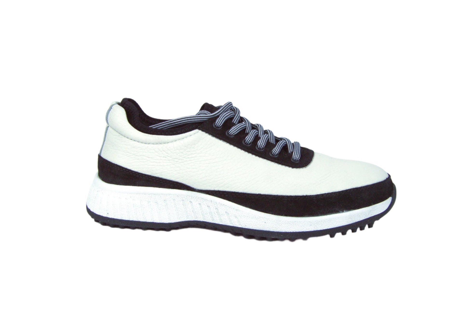 W&H Suede Black/White - Original Design Signature Golf Shoes for Women - CLEARANCE - Wear Sierra