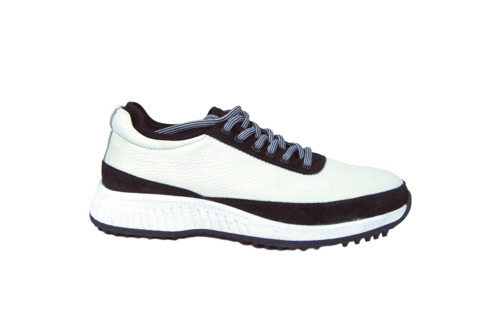 W&H Suede Black/White - Original Design Signature Golf Shoes for Women - CLEARANCE - Wear Sierra