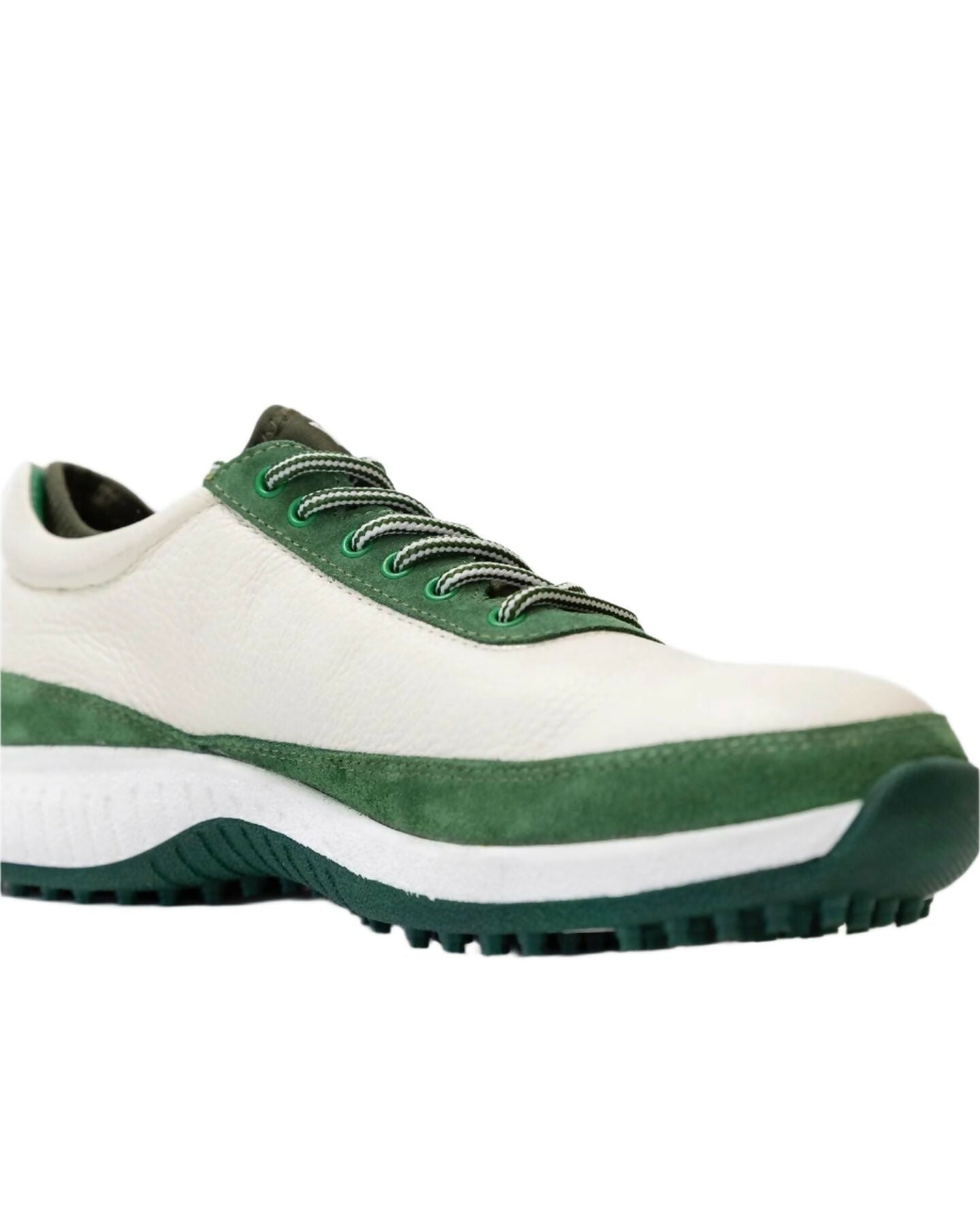 W&H Suede Green/White - Original Design Signature Golf Shoes for Men - CLEARANCE - Wear Sierra