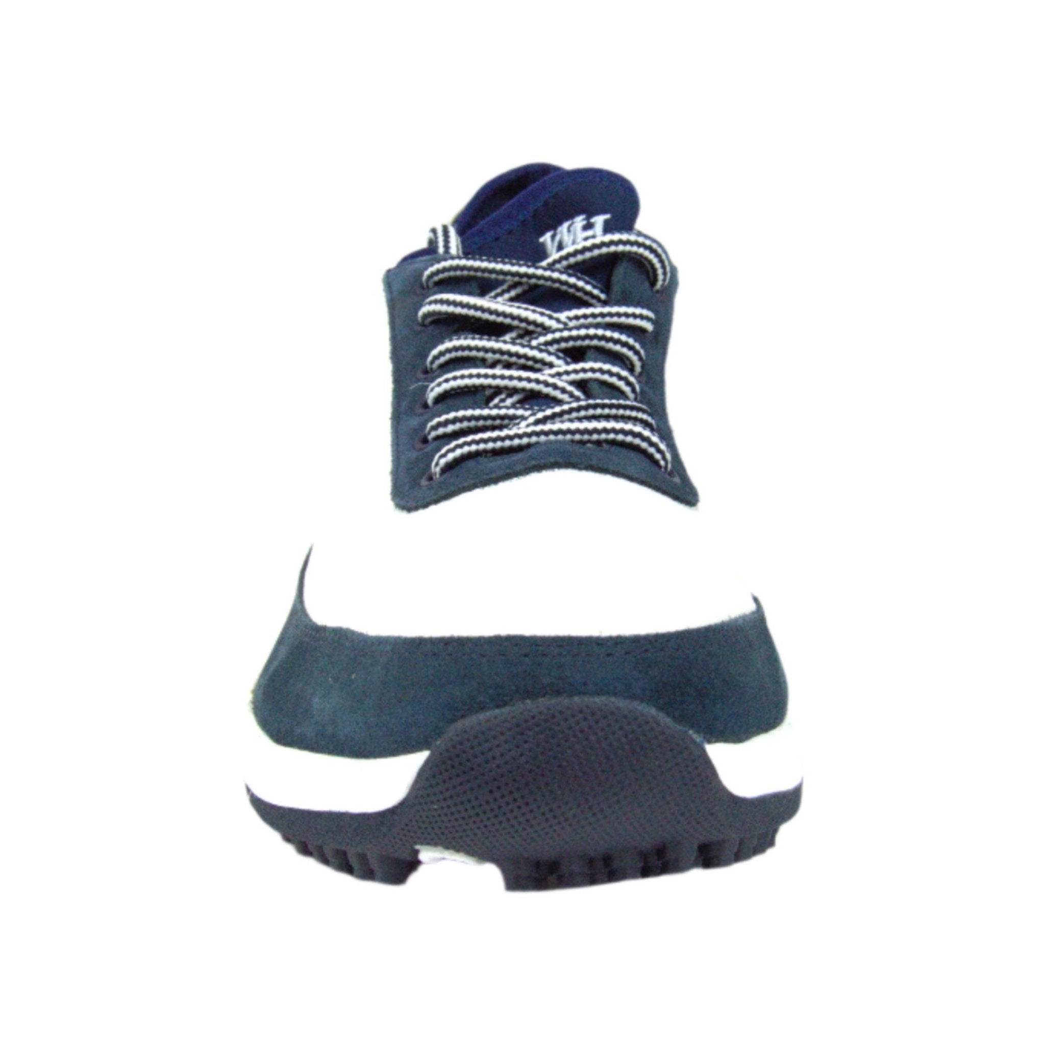W&H Suede Navy & White - Original Design Signature Golf Shoes for Men - CLEARANCE - Wear Sierra