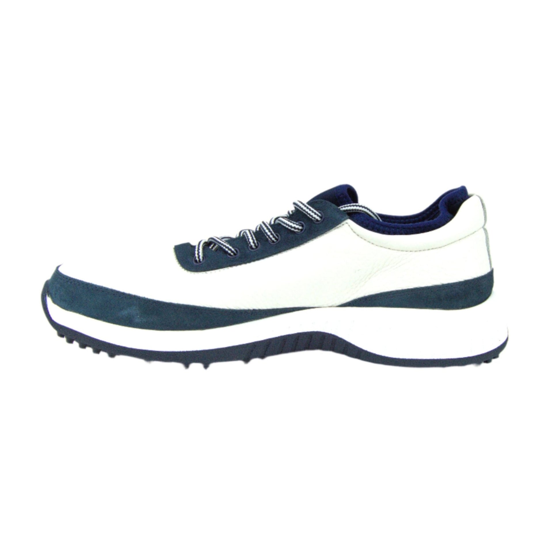 W&H Suede Navy & White - Original Design Signature Golf Shoes for Men - CLEARANCE - Wear Sierra