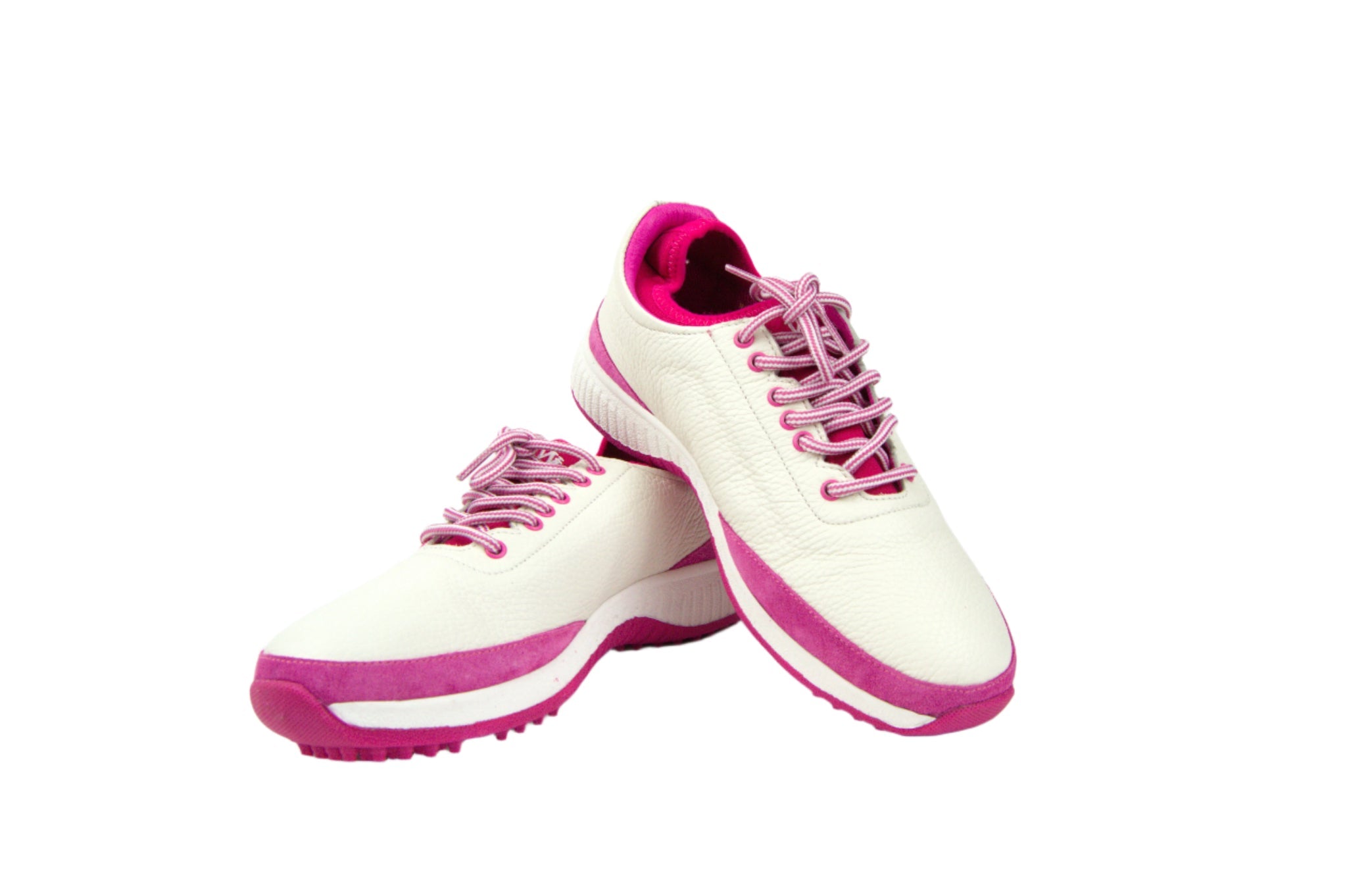 W&H Suede Pink/White - Original Design Signature Golf Shoes for Women - CLEARANCE - Wear Sierra