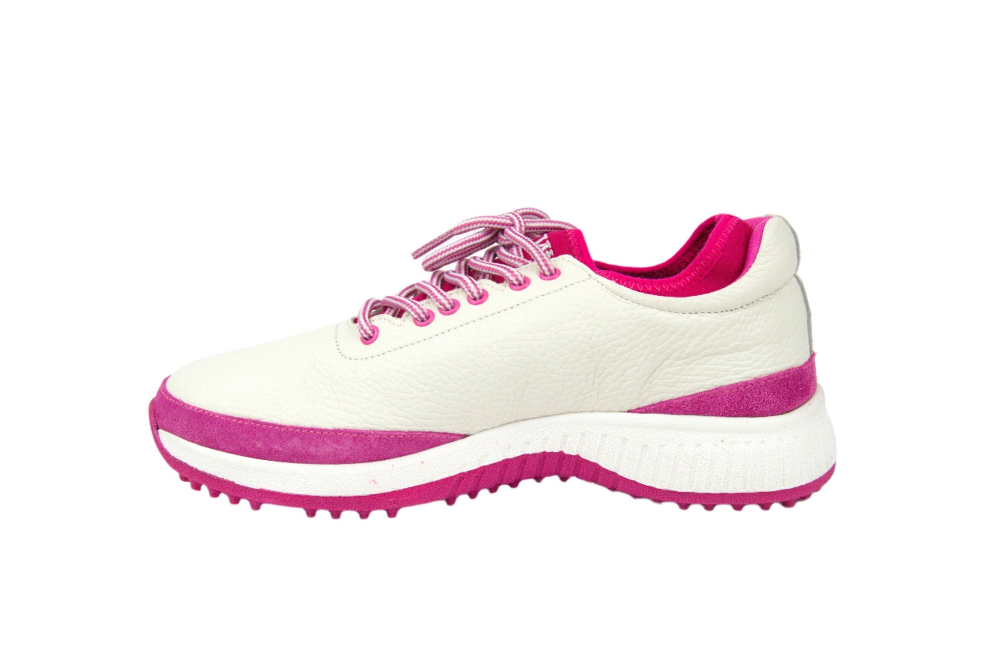 W&H Suede Pink/White - Original Design Signature Golf Shoes for Women - CLEARANCE - Wear Sierra