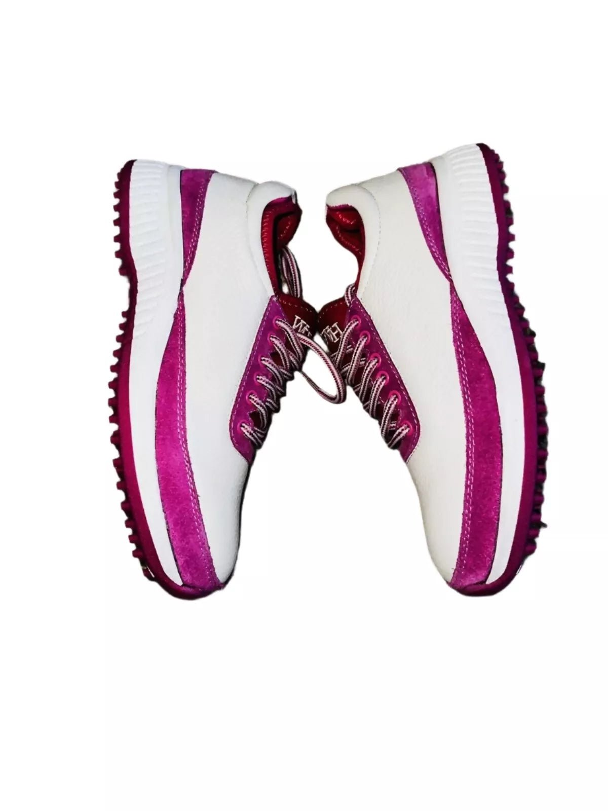 W&H Suede Pink/White - Original Design Signature Golf Shoes for Women - CLEARANCE - Wear Sierra