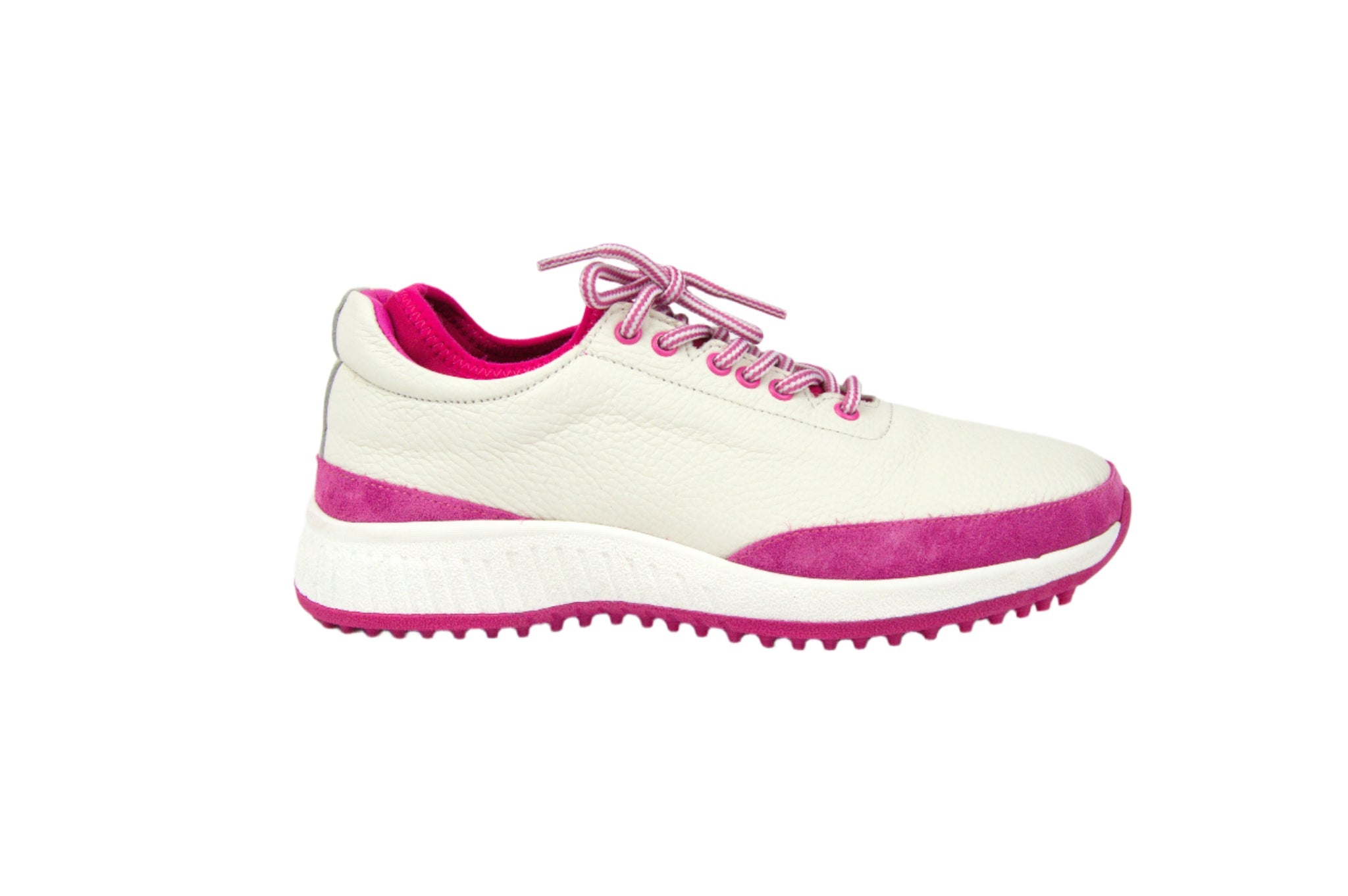 W&H Suede Pink/White - Original Design Signature Golf Shoes for Women - CLEARANCE - Wear Sierra