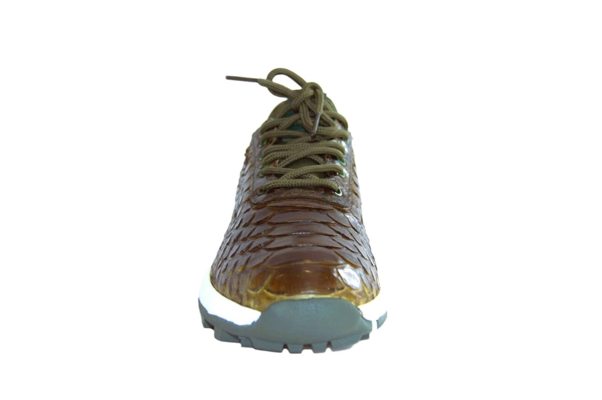 W&H Viper - Python Golf Shoes for Men in Olive - Wear Sierra