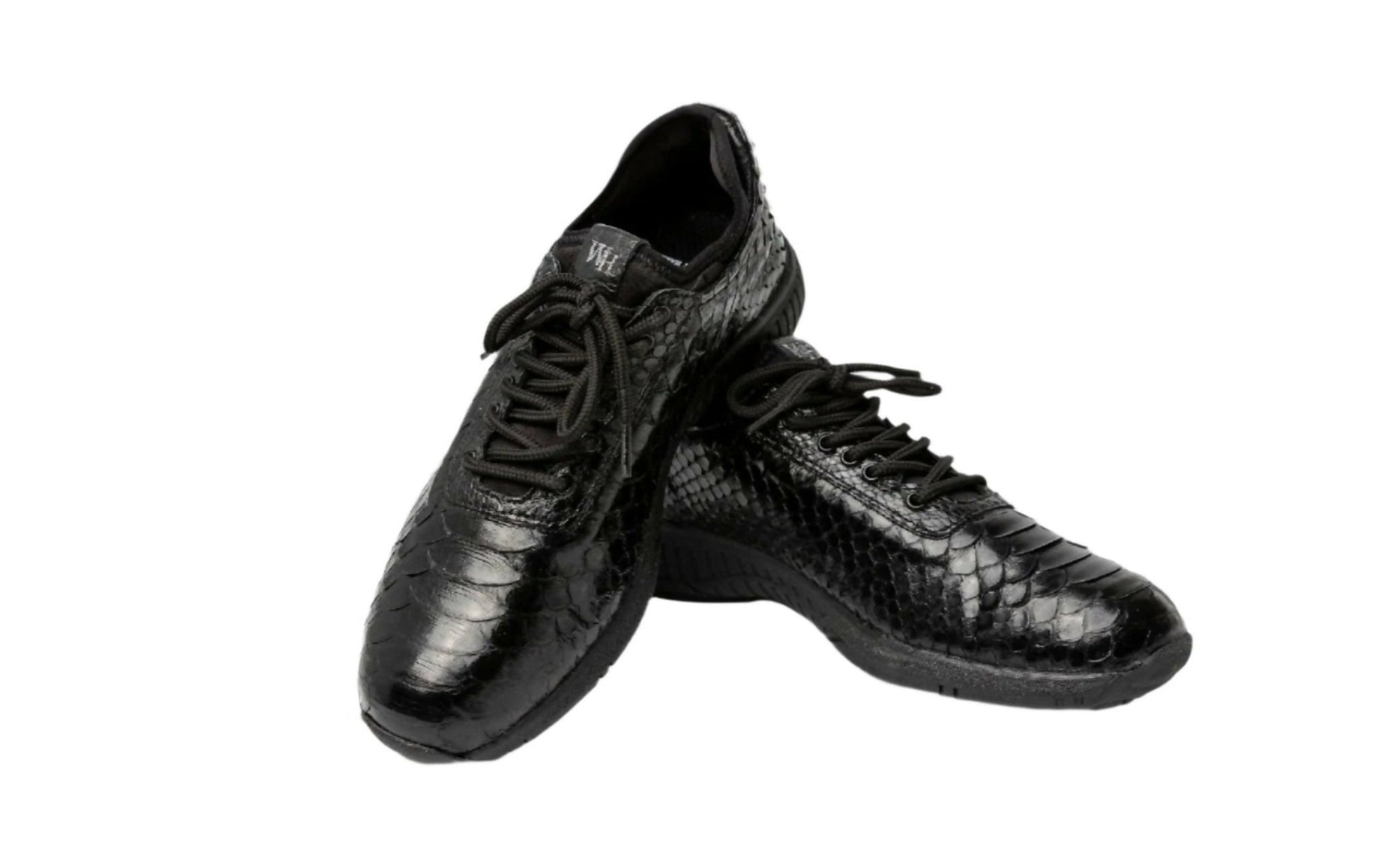 W&H Viper - Python Women's Golf Shoes in All Black - Wear Sierra