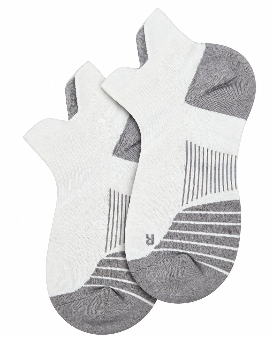 Unisex No-Show Ankle Compression Sports Socks 15–20 mmHg with Enhanced Arch Support & Heel Tab