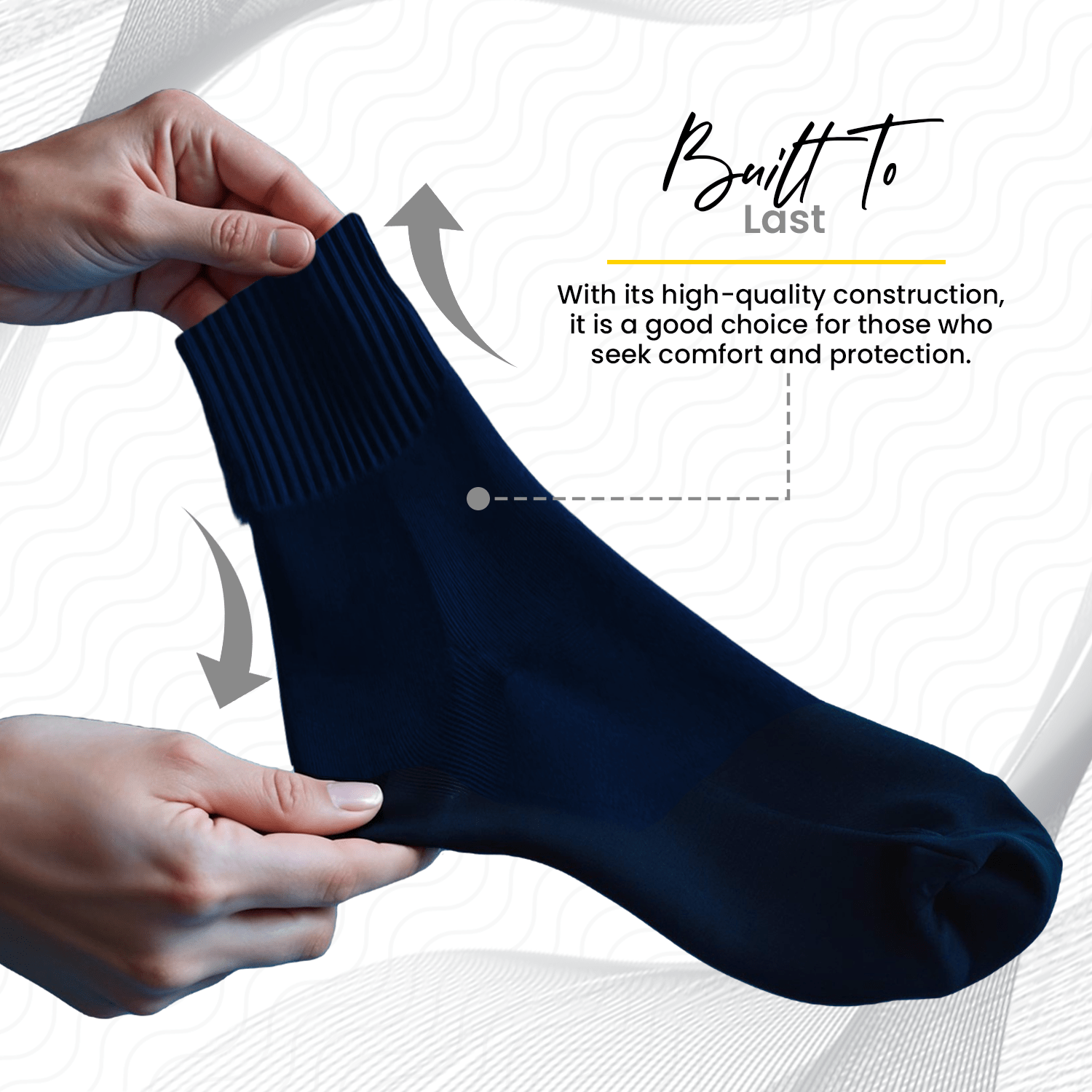 Women's 100% Combed Cotton Ankle Turn Cuff 3 Pair Pack - Loose Fitting Socks, Perfect for Diabetics and Edema - Wear Sierra