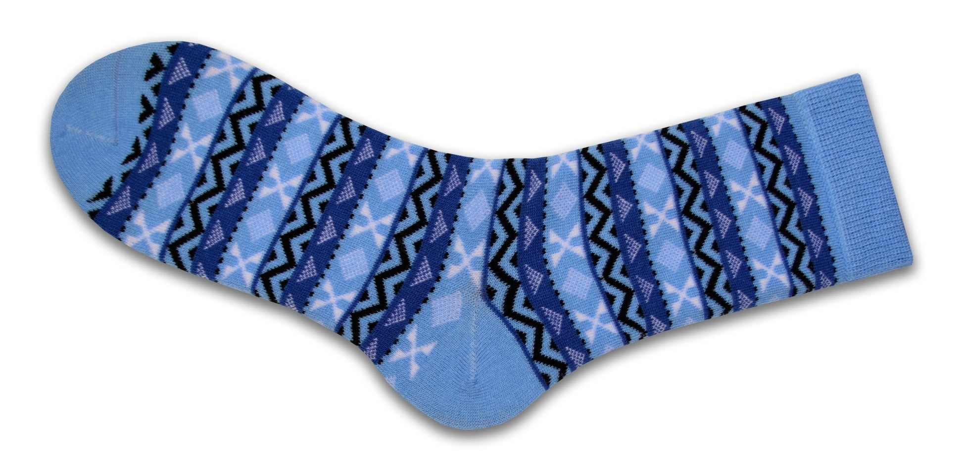 Women's Acrylic Fairisle Style Crew Socks - Available in 2 Pair Packs - Wear Sierra