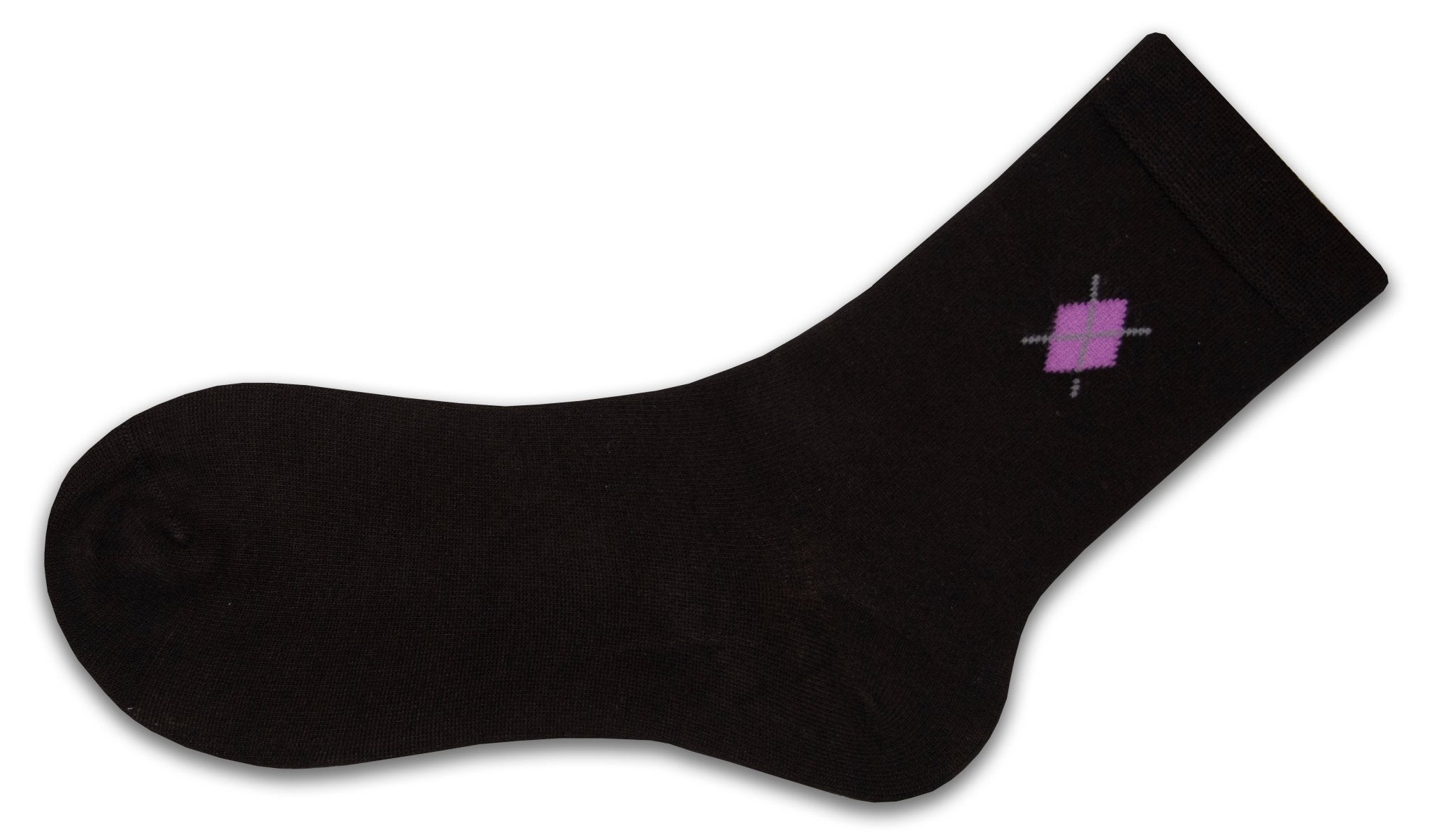 Women's Argyle Pattern Rayon Crew Super Soft Socks - Wear Sierra