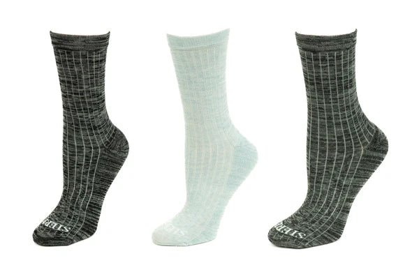 Women's Bamboo Crew Performance Socks with Arch Support - Wear Sierra