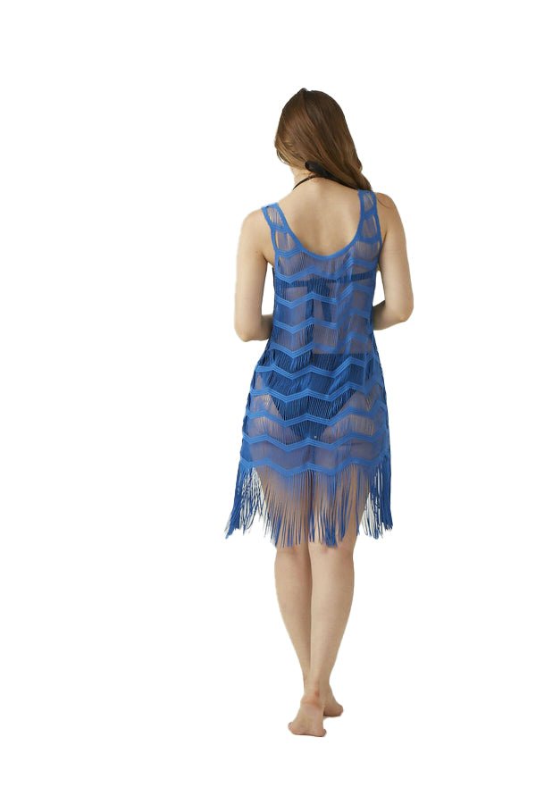 Women's Beach Cover-Up Dress - Cute and Flirty Knee-Length Summer Dress - Wear Sierra