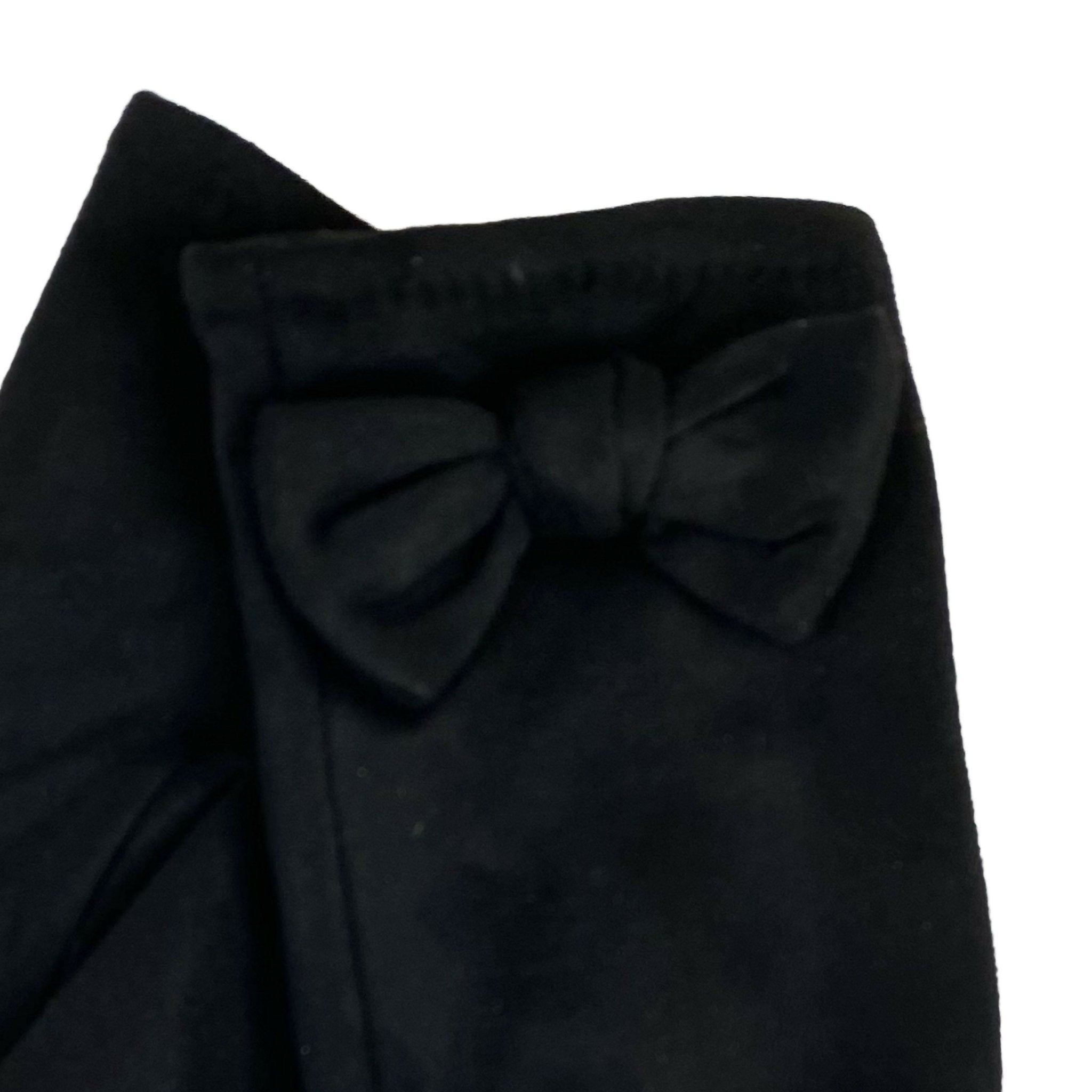 Women's Black Suede Gloves with Bow Detail For Her - Winter Accessories - Wear Sierra