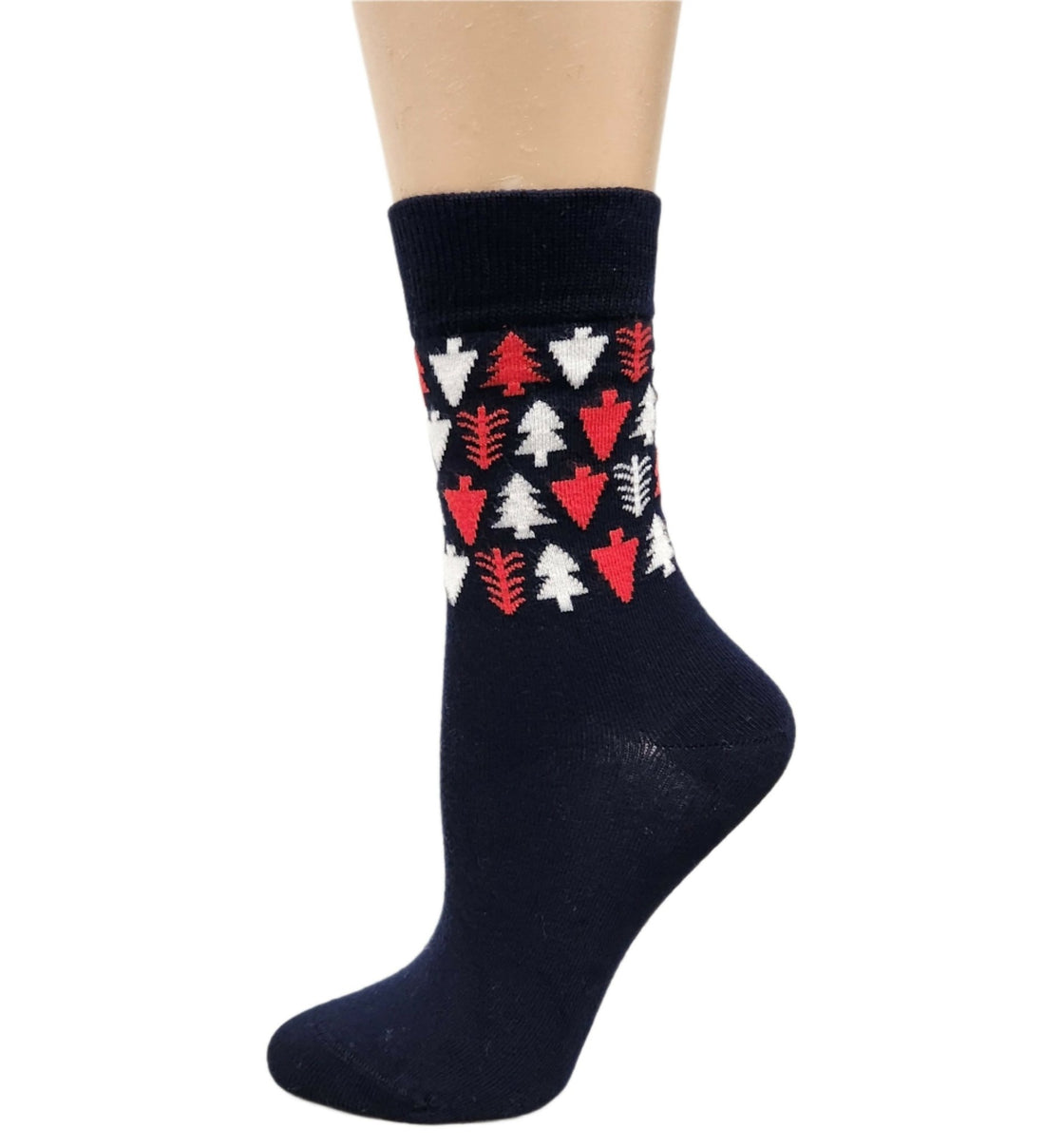 Women's Christmas Tree Crew Socks - Silky Soft and Holiday Ready! - Wear Sierra