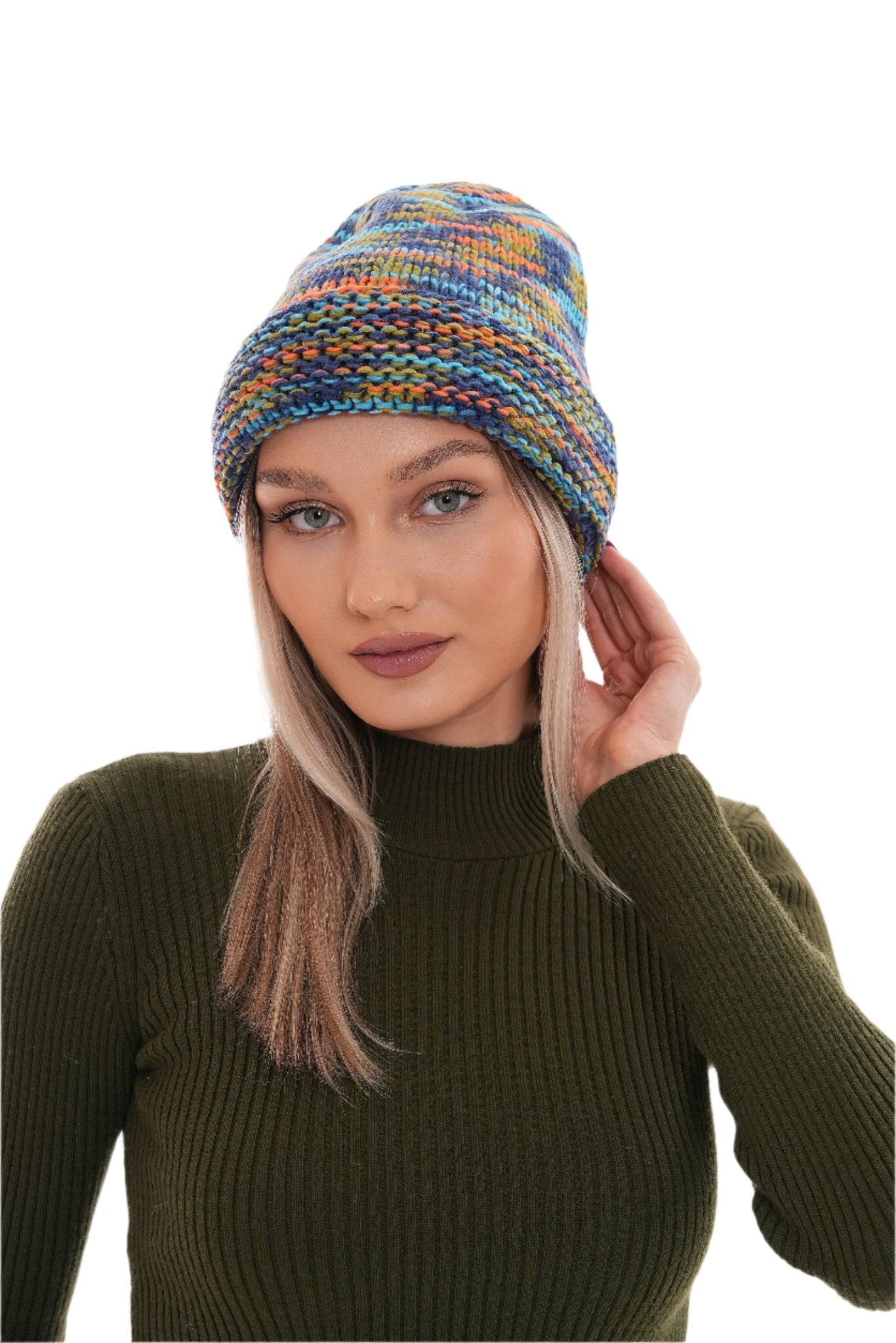 Women's Colorful Cable Knit Beanie For Women & Teens - Wear Sierra