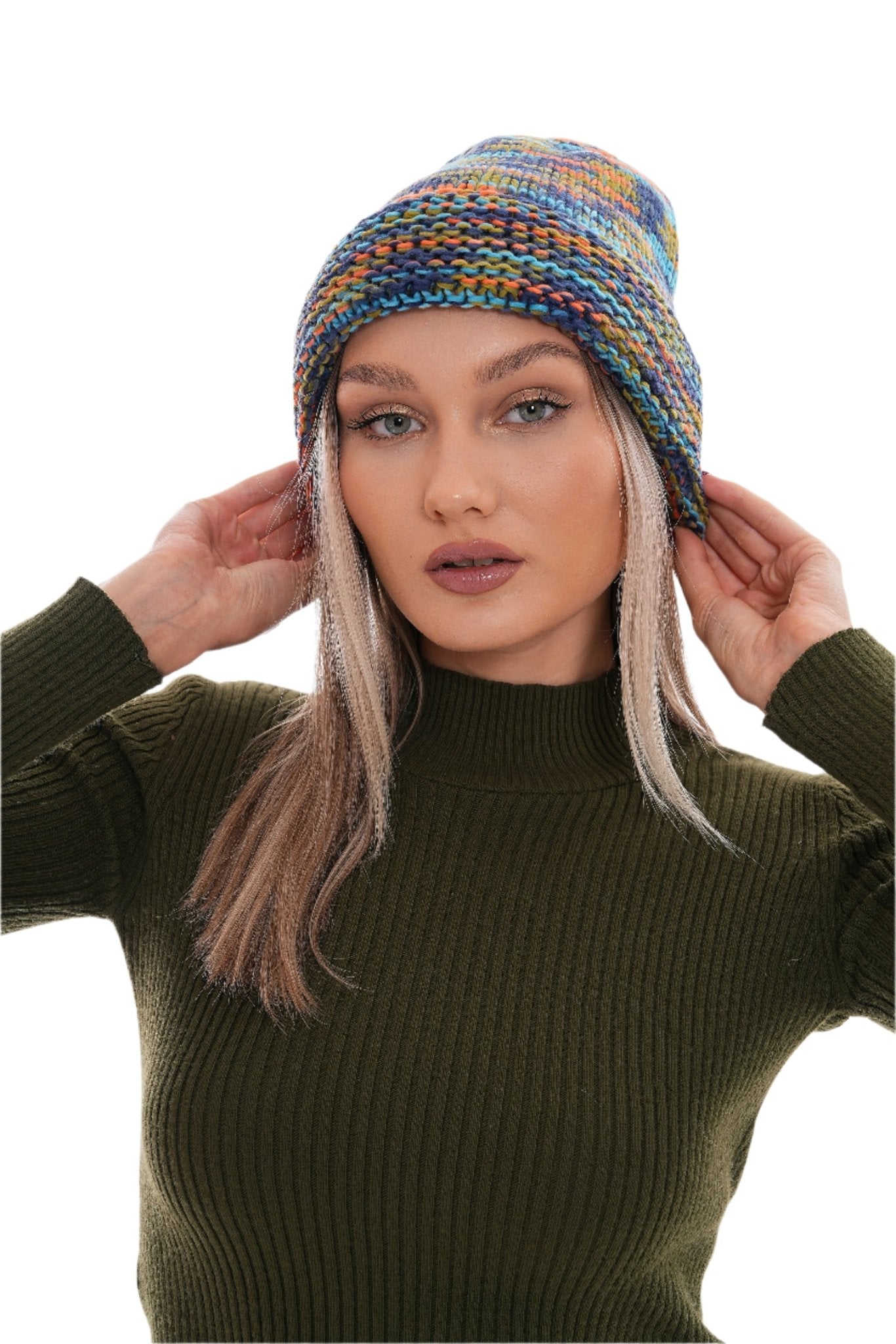 Women's Colorful Cable Knit Beanie For Women & Teens - Wear Sierra