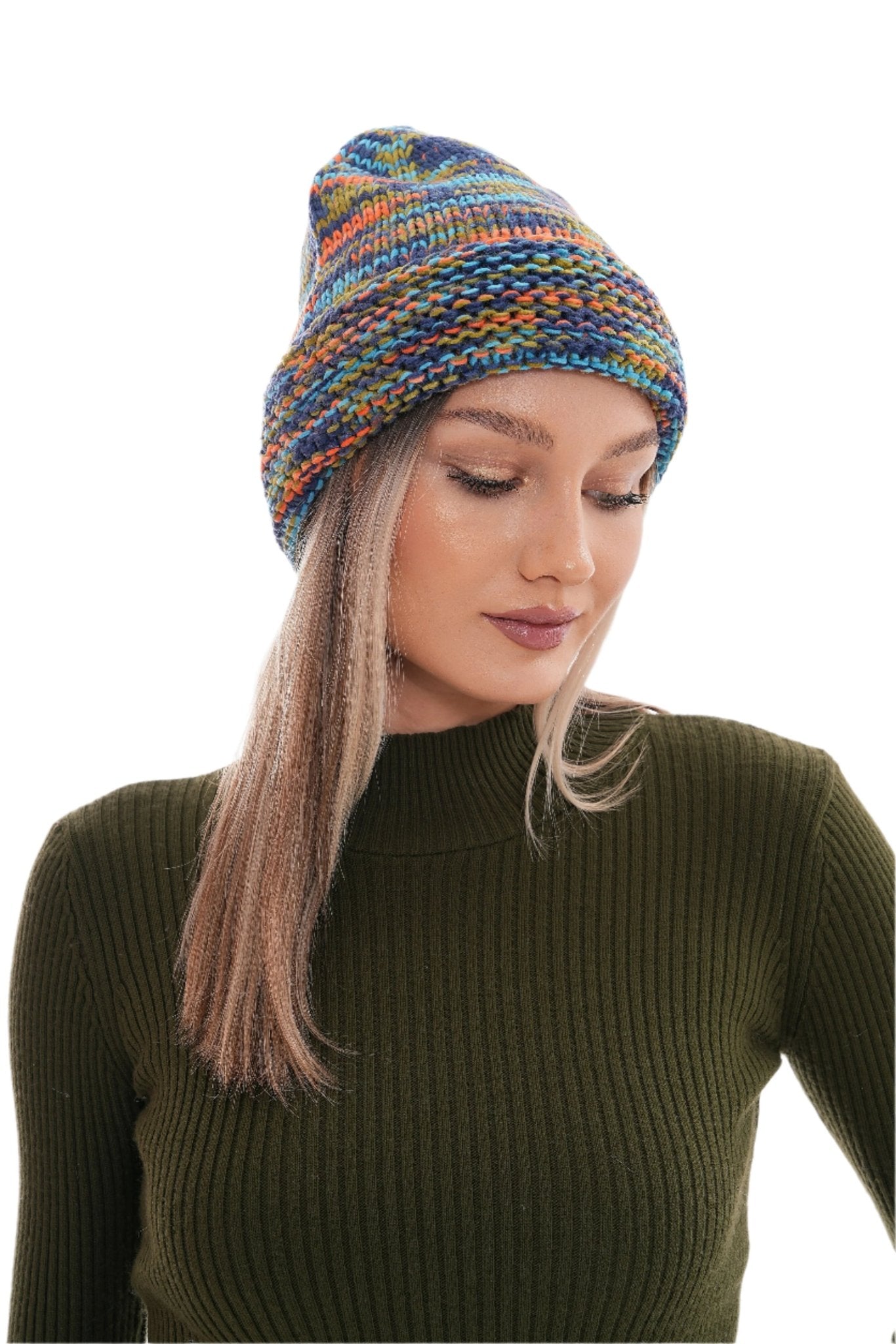 Women's Colorful Cable Knit Beanie For Women & Teens - Wear Sierra