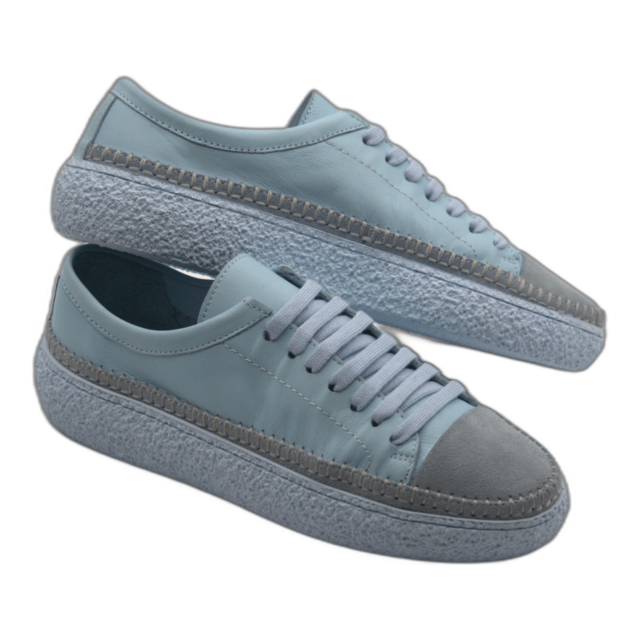 Women's Colorful Leather Sneakers - Great for the Office, Casual Days (Aimee Style) - Wear Sierra