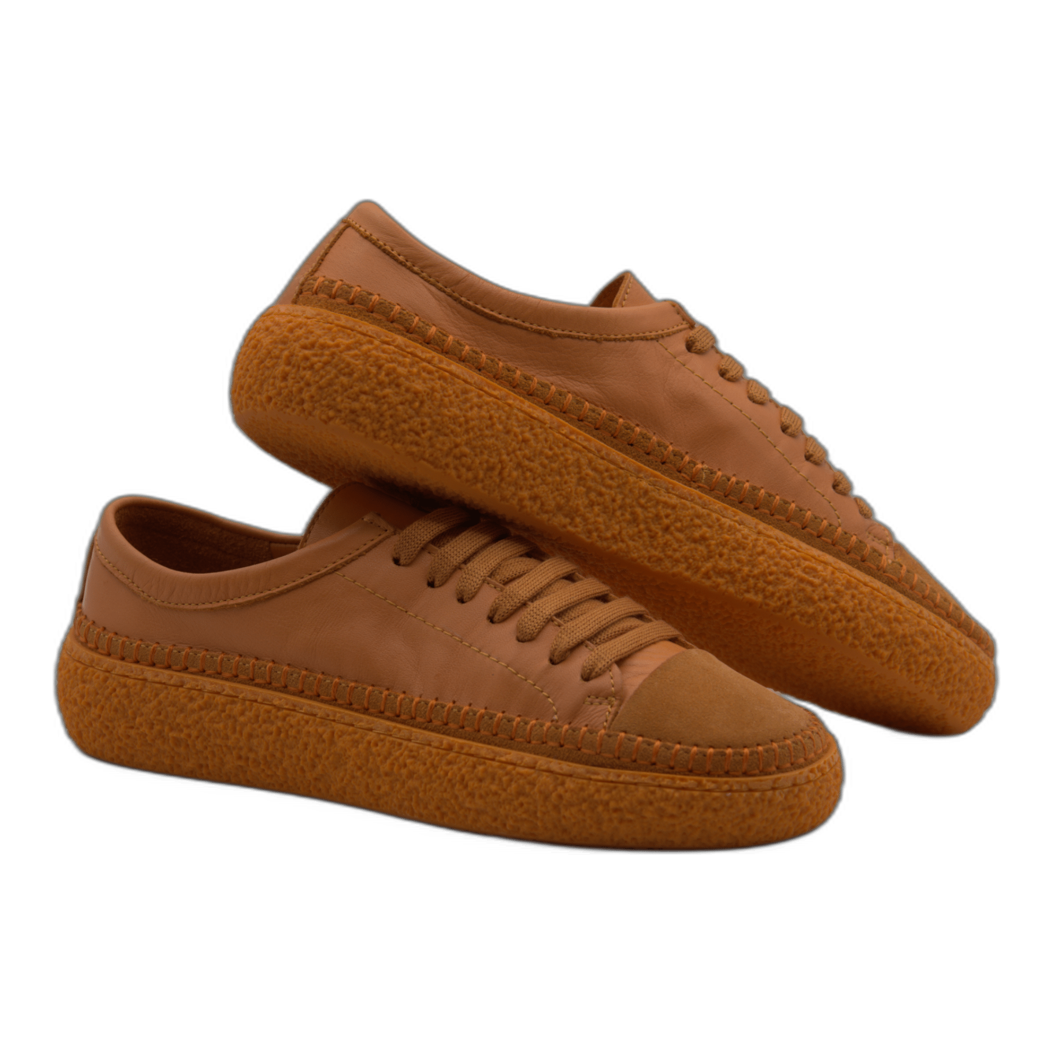Women's Colorful Leather Sneakers - Great for the Office, Casual Days (Aimee Style) - Wear Sierra