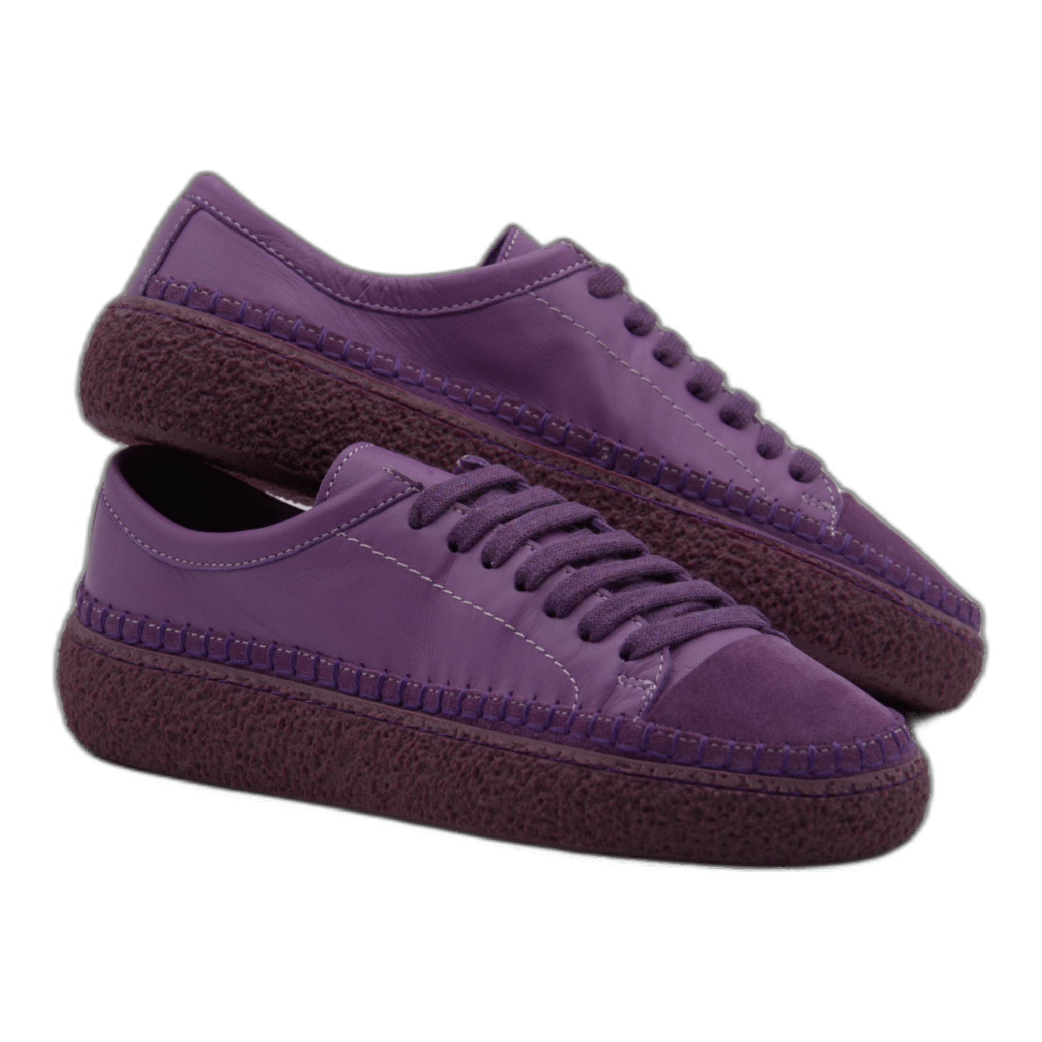 Women's Colorful Leather Sneakers - Great for the Office, Casual Days (Aimee Style) - Wear Sierra