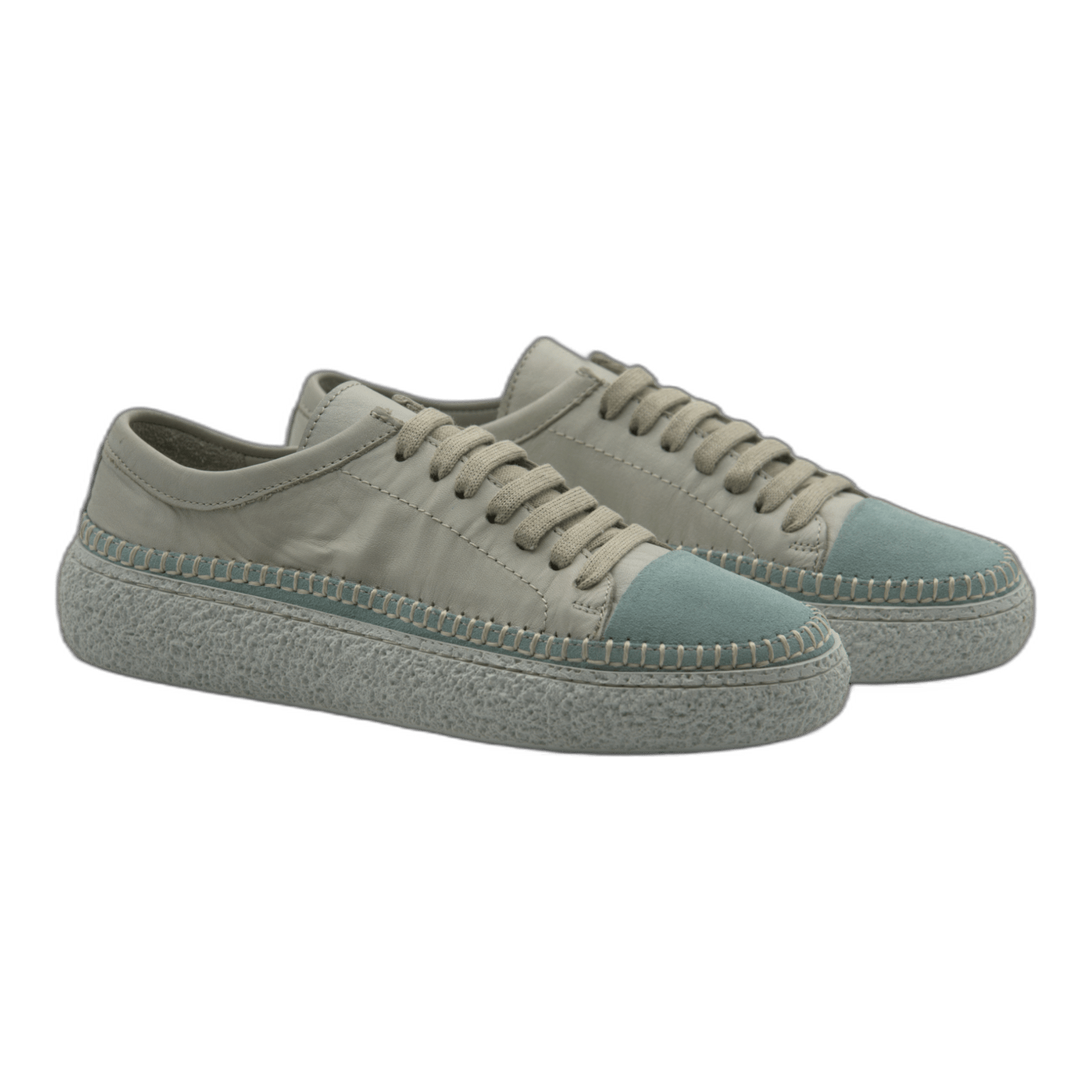 Women's Colorful Leather Sneakers - Great for the Office, Casual Days (Aimee Style) - Wear Sierra