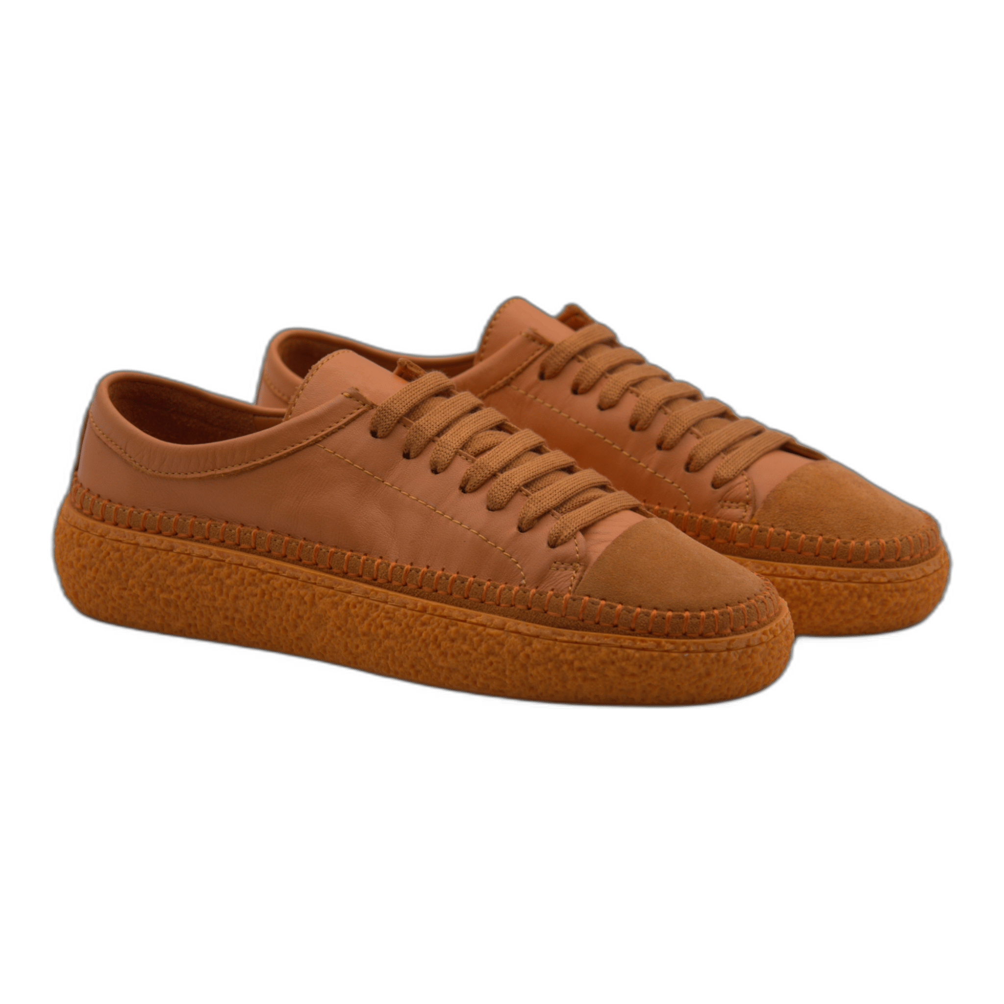 Women's Colorful Leather Sneakers - Great for the Office, Casual Days (Aimee Style) - Wear Sierra