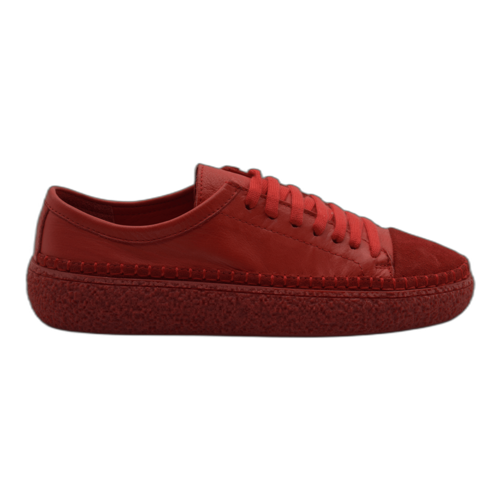 Women's Colorful Leather Sneakers - Great for the Office, Casual Days (Aimee Style) - Wear Sierra