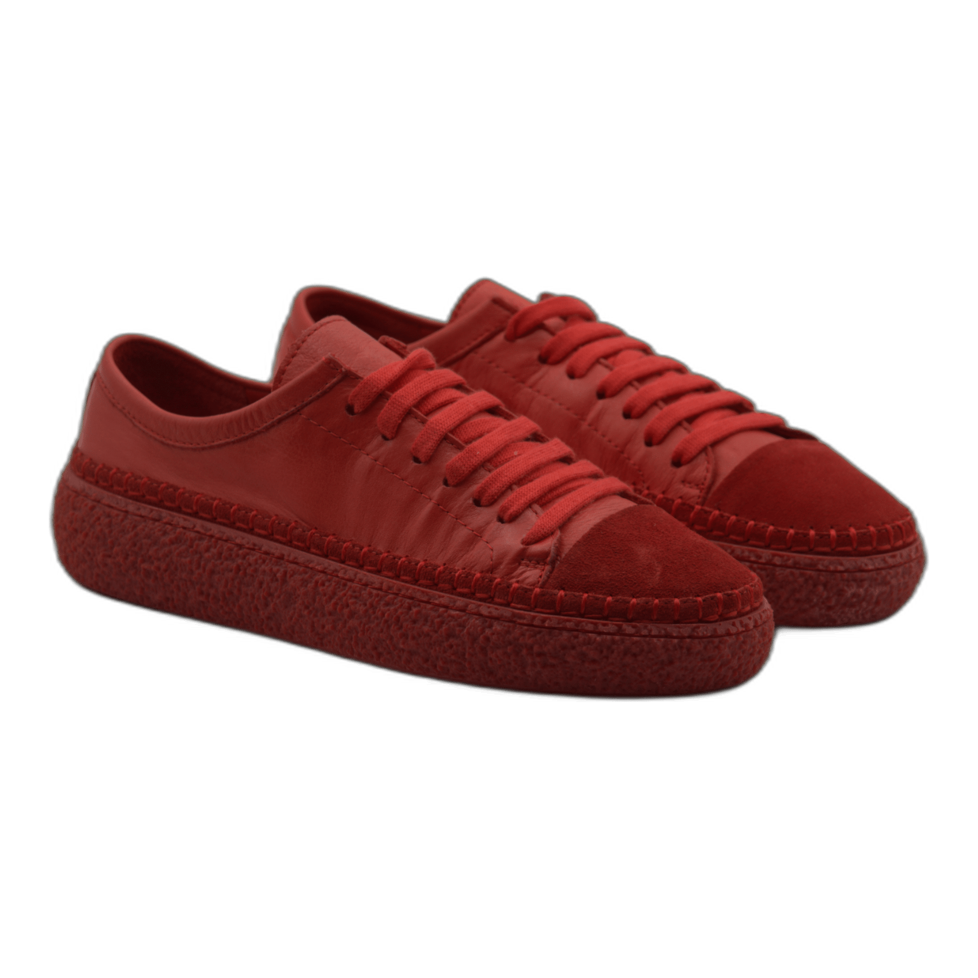 Women's Colorful Leather Sneakers - Great for the Office, Casual Days (Aimee Style) - Wear Sierra