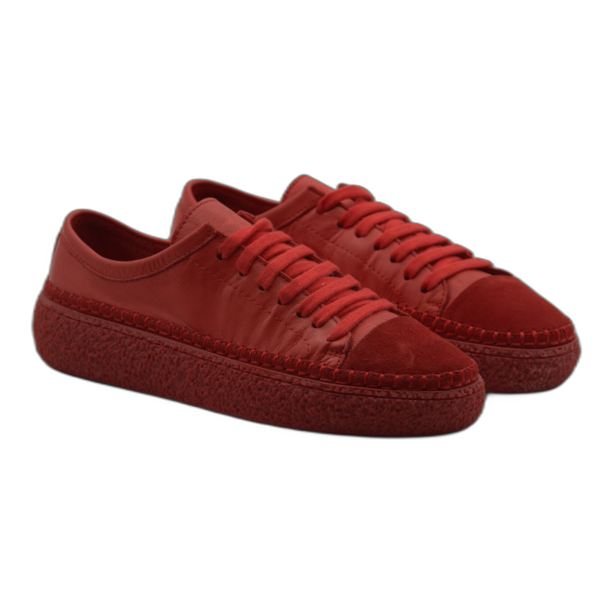 Women's Colorful Leather Sneakers - Great for the Office, Casual Days (Aimee Style) - Wear Sierra