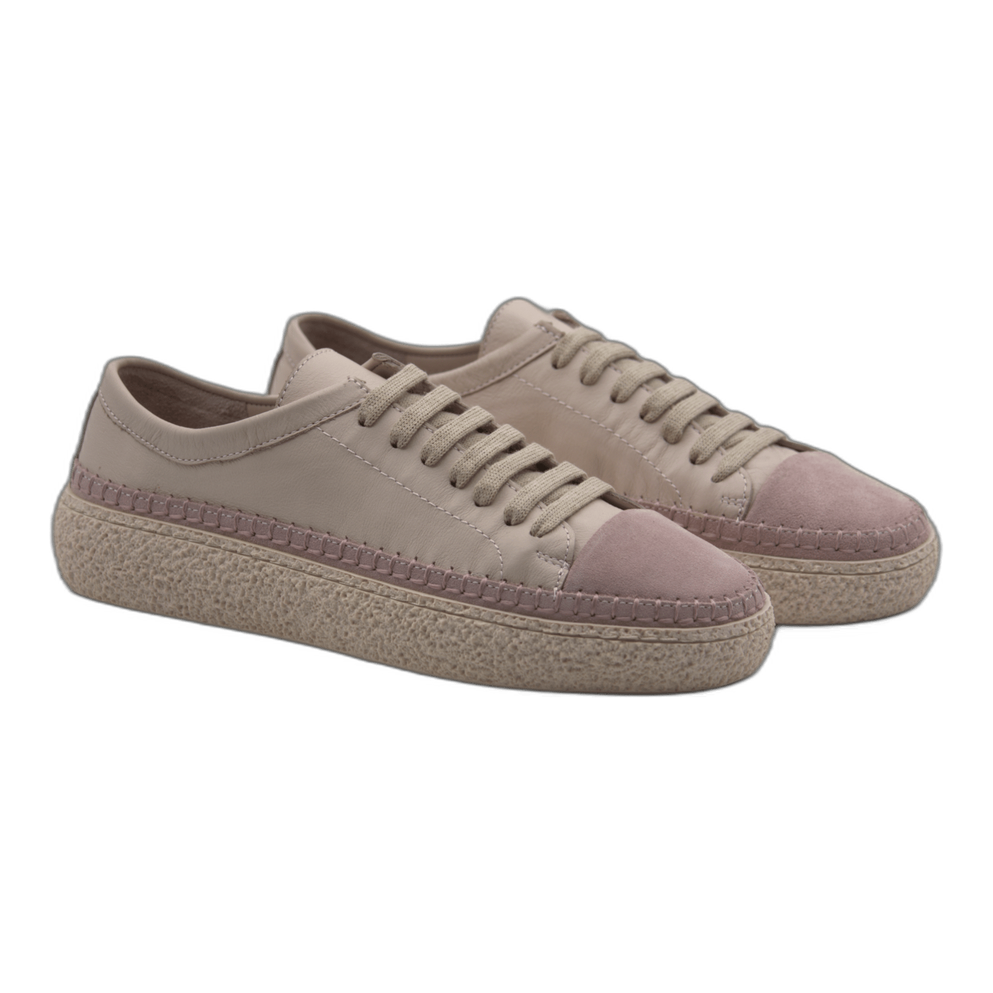 Women's Colorful Leather Sneakers - Great for the Office, Casual Days (Aimee Style) - Wear Sierra