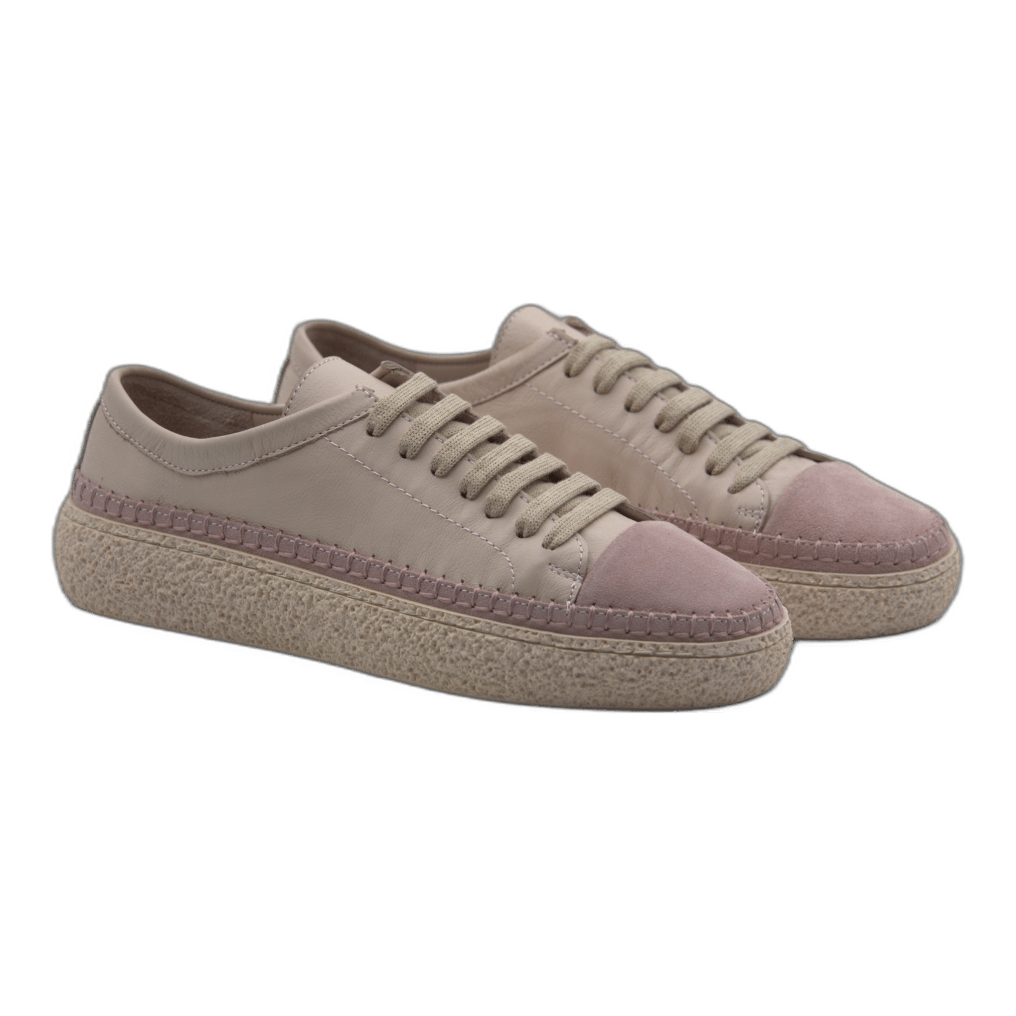 Women's Colorful Leather Sneakers - Great for the Office, Casual Days (Aimee Style) - Wear Sierra