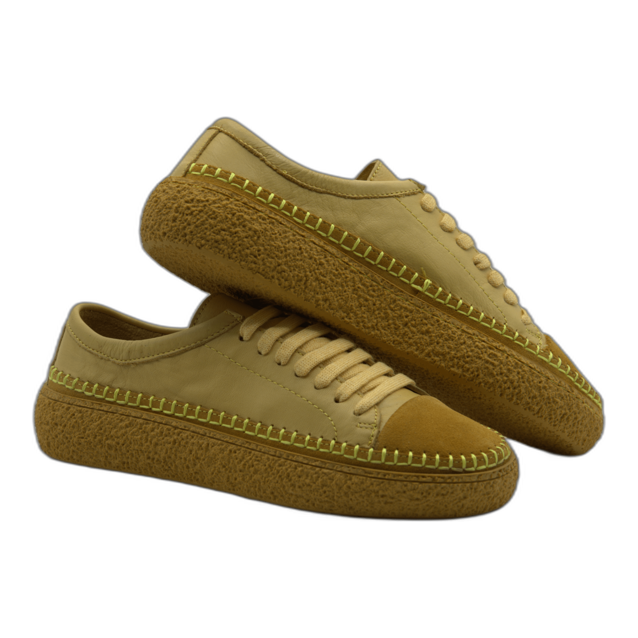 Women's Colorful Leather Sneakers - Great for the Office, Casual Days (Aimee Style) - Wear Sierra