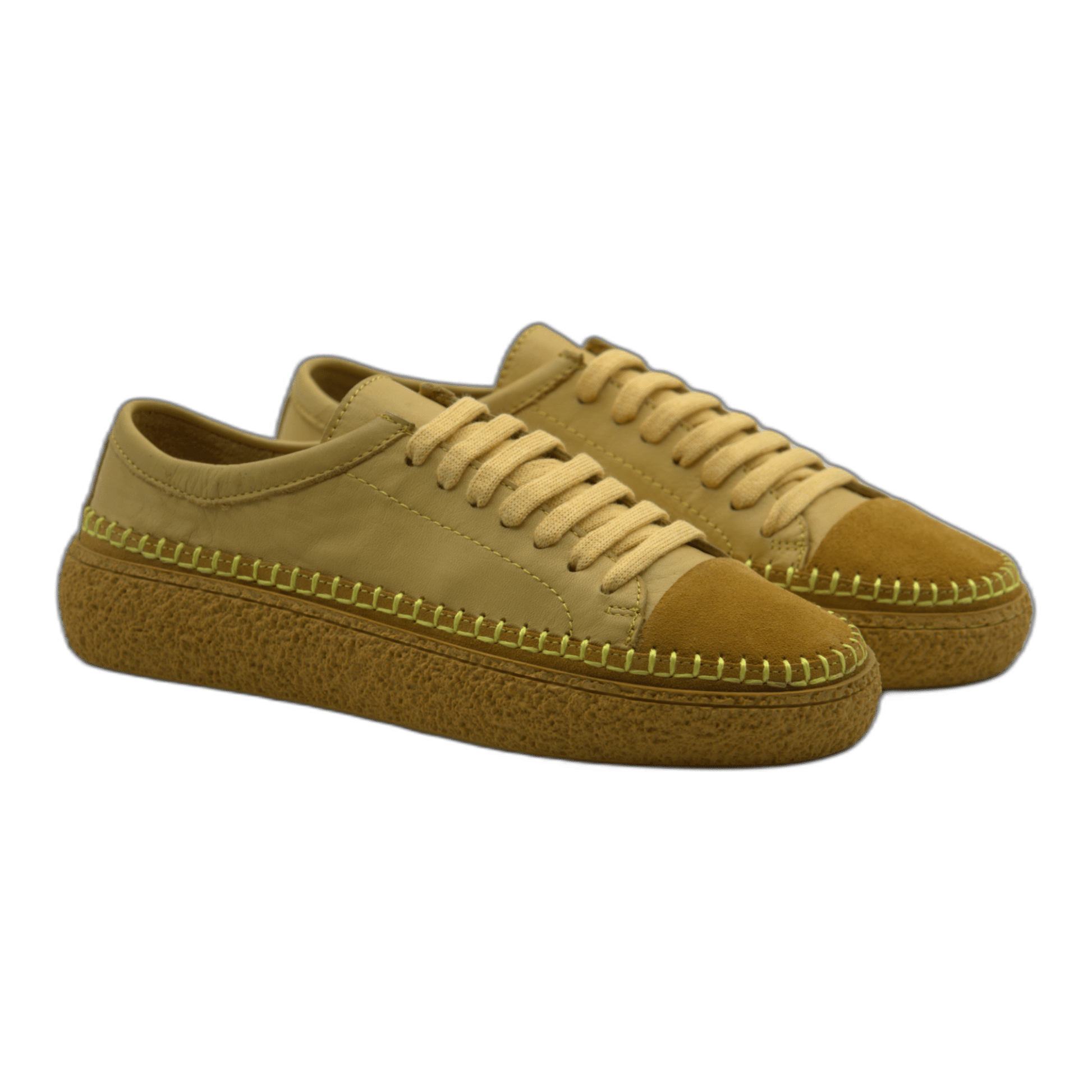 Women's Colorful Leather Sneakers - Great for the Office, Casual Days (Aimee Style) - Wear Sierra