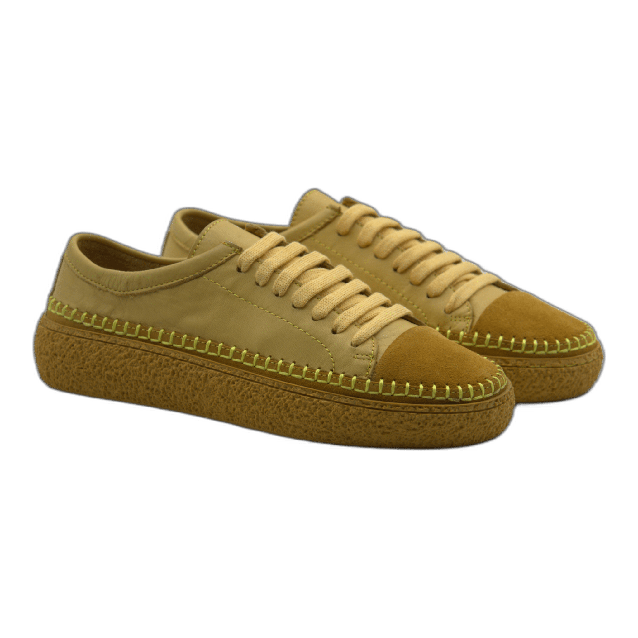 Women's Colorful Leather Sneakers - Great for the Office, Casual Days (Aimee Style) - Wear Sierra