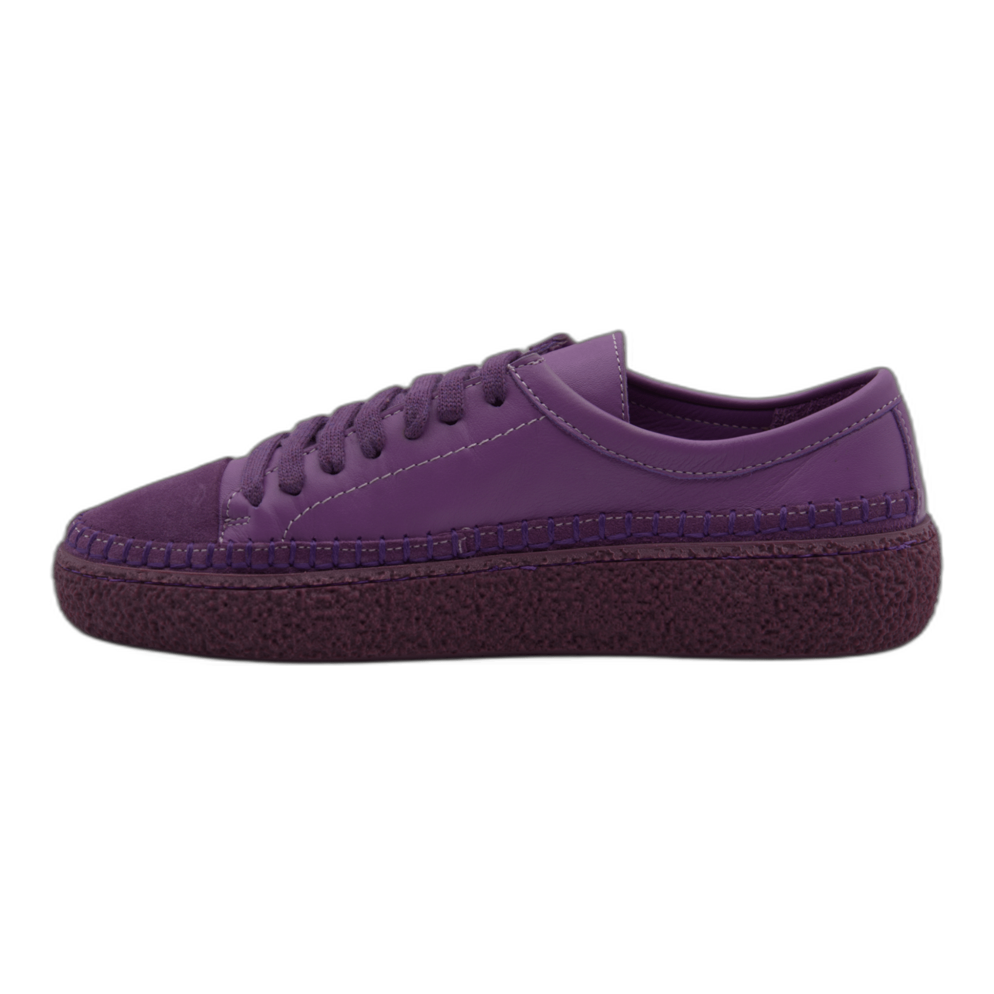 Women's Colorful Leather Sneakers - Great for the Office, Casual Days (Aimee Style) - Wear Sierra