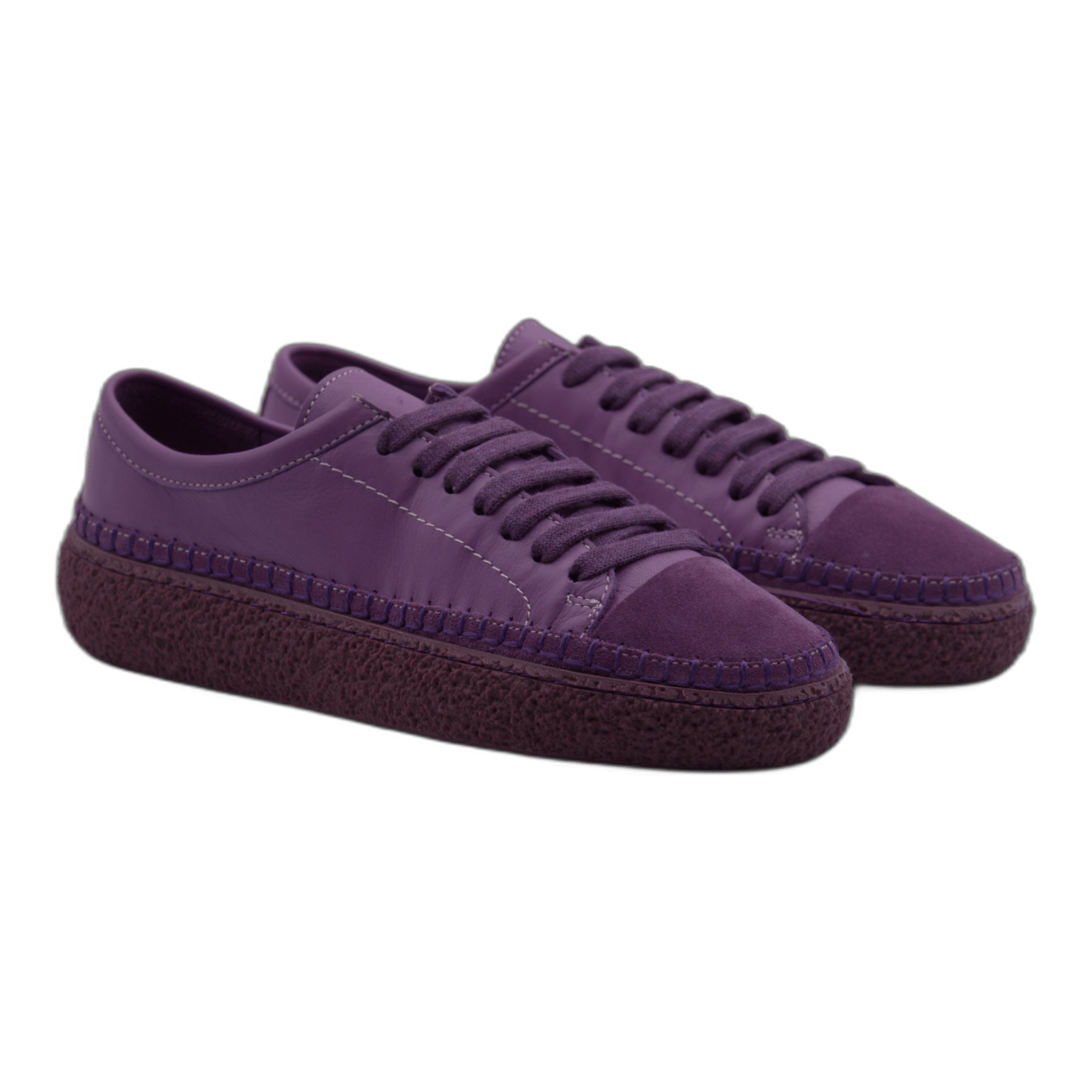 Women's Colorful Leather Sneakers - Great for the Office, Casual Days (Aimee Style) - Wear Sierra