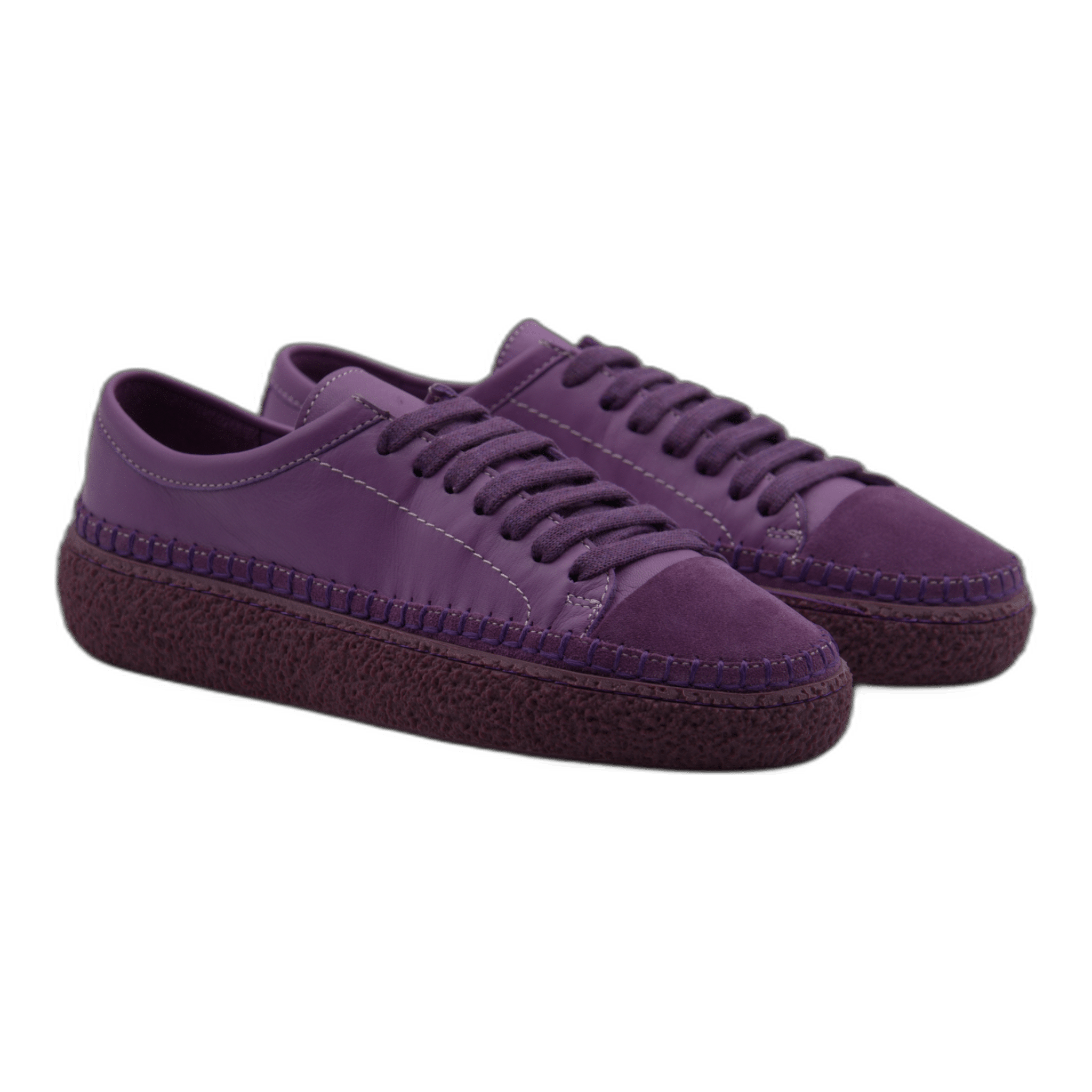Women's Colorful Leather Sneakers - Great for the Office, Casual Days (Aimee Style) - Wear Sierra