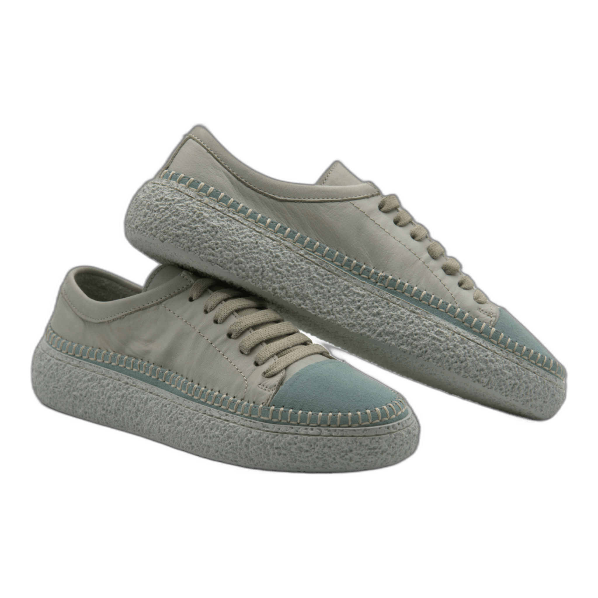 Women's Colorful Leather Sneakers - Great for the Office, Casual Days (Aimee Style) - Wear Sierra