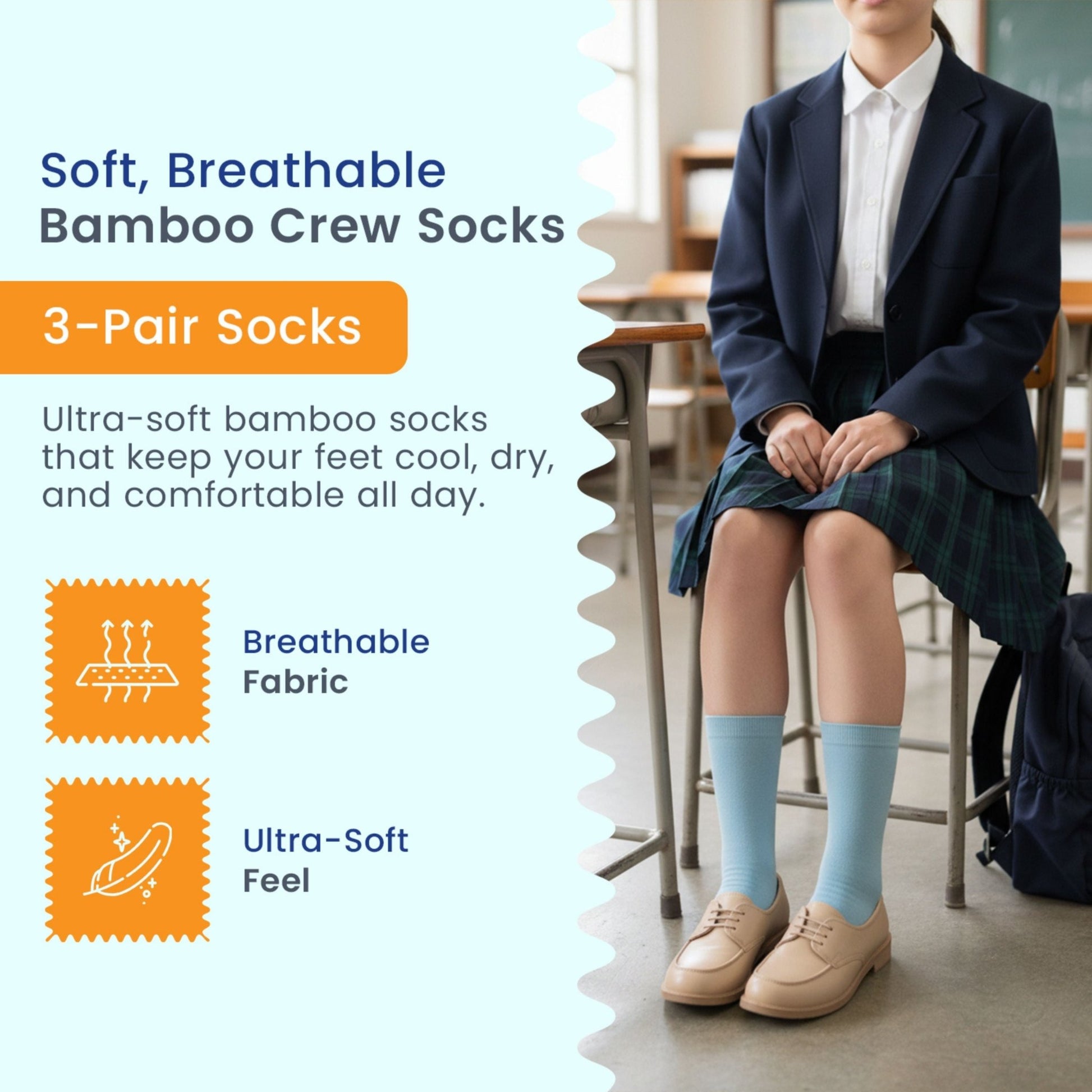 Women's Colorful Silky, Rayon Crew Socks in 3 Pair Packs - Perfect for Spring & Summer - Wear Sierra