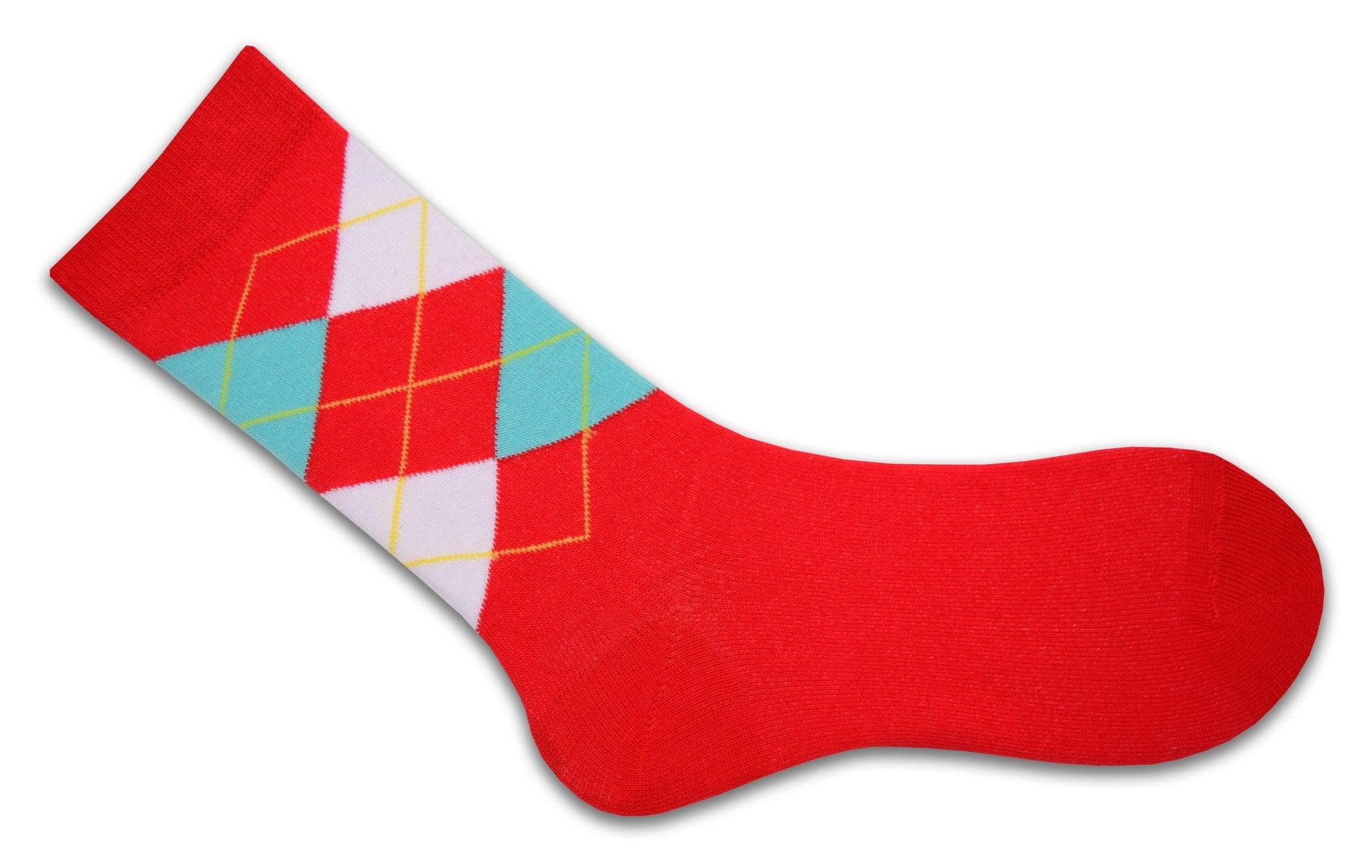 Women's Combed Cotton Crew Socks, Colorful Argyle Design, Choose 1 Pair Pack or 4 Pair Packs - Wear Sierra
