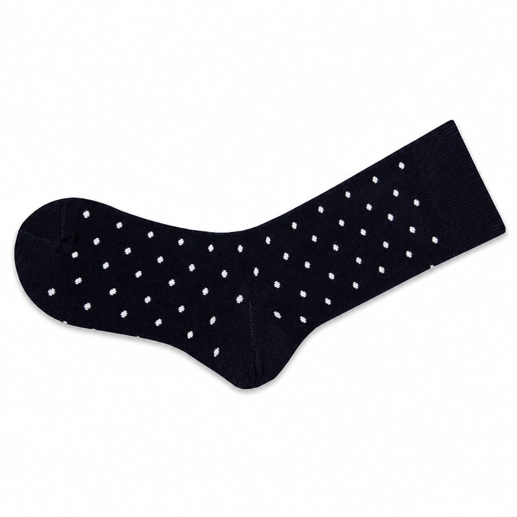 Women's Combed Cotton Crew Socks, Colorful Pin Dot Casual Women's 3 Pair Packs - Wear Sierra
