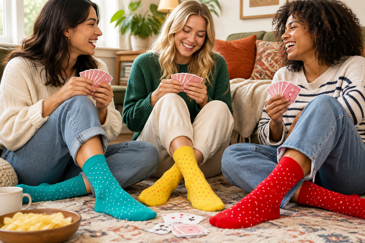 Women’s Polka Dot Cotton Socks – Fun, Colorful & Comfortable 3 Pair Pack