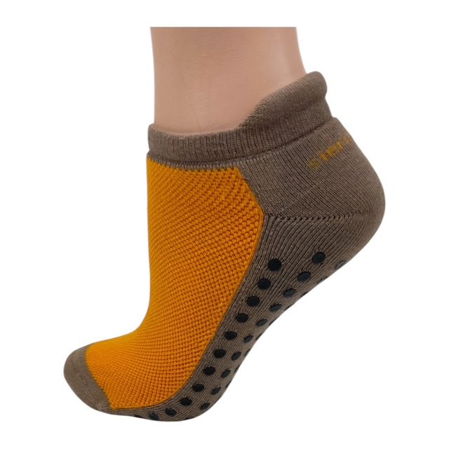 Women's Cotton Anklet-Hi Socks with Non-Skid Gripper Soles, Socks for Yoga & Lounging - Wear Sierra