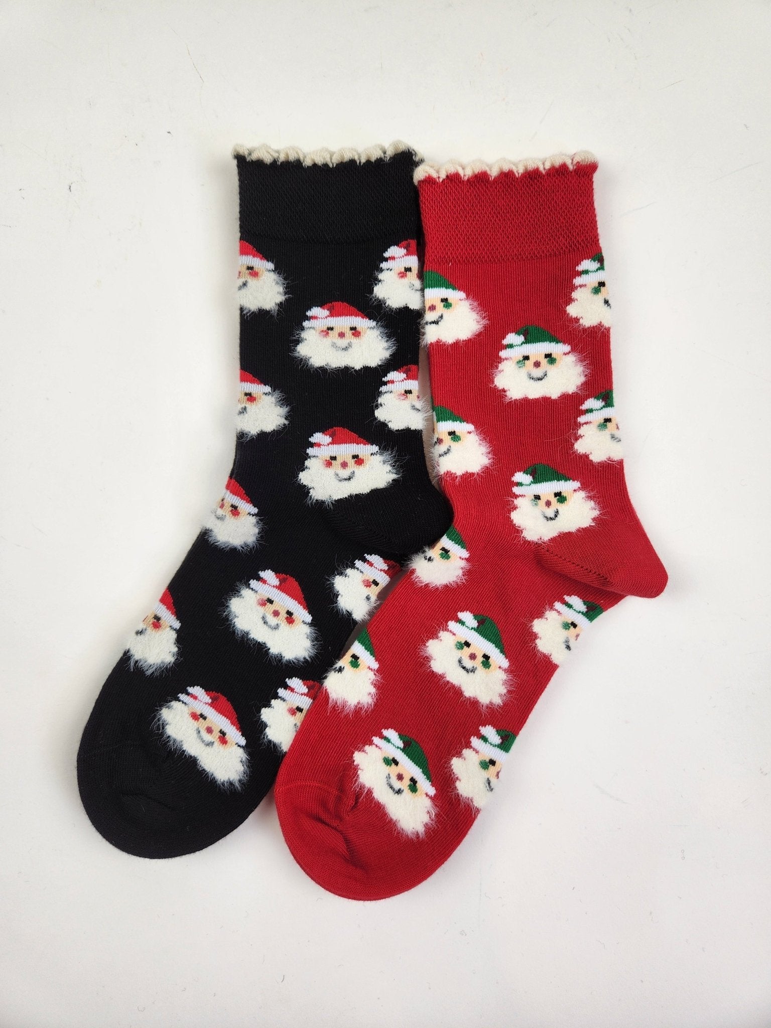 Women's Crew Socks for Winter and Christmas - 2 Pair Packs Colorful Socks for the Holidays - Wear Sierra