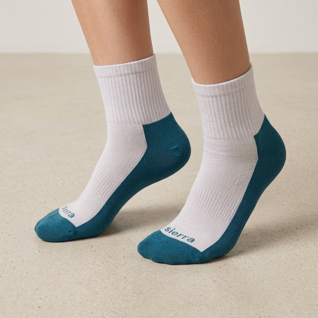 Women's Cushioned Cotton Athletic Socks with Seamless Toe