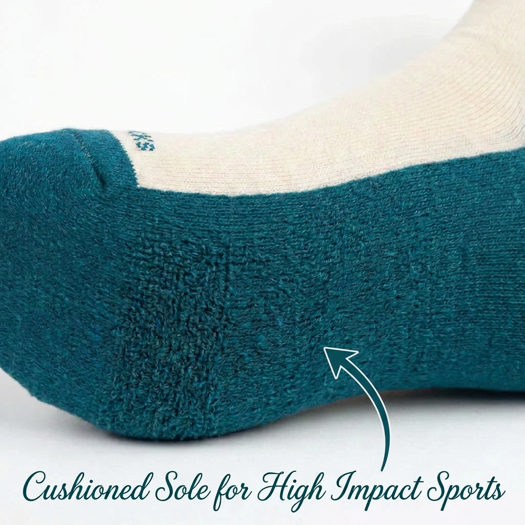 Women's Cotton Cushioned Athletic Quarter Socks